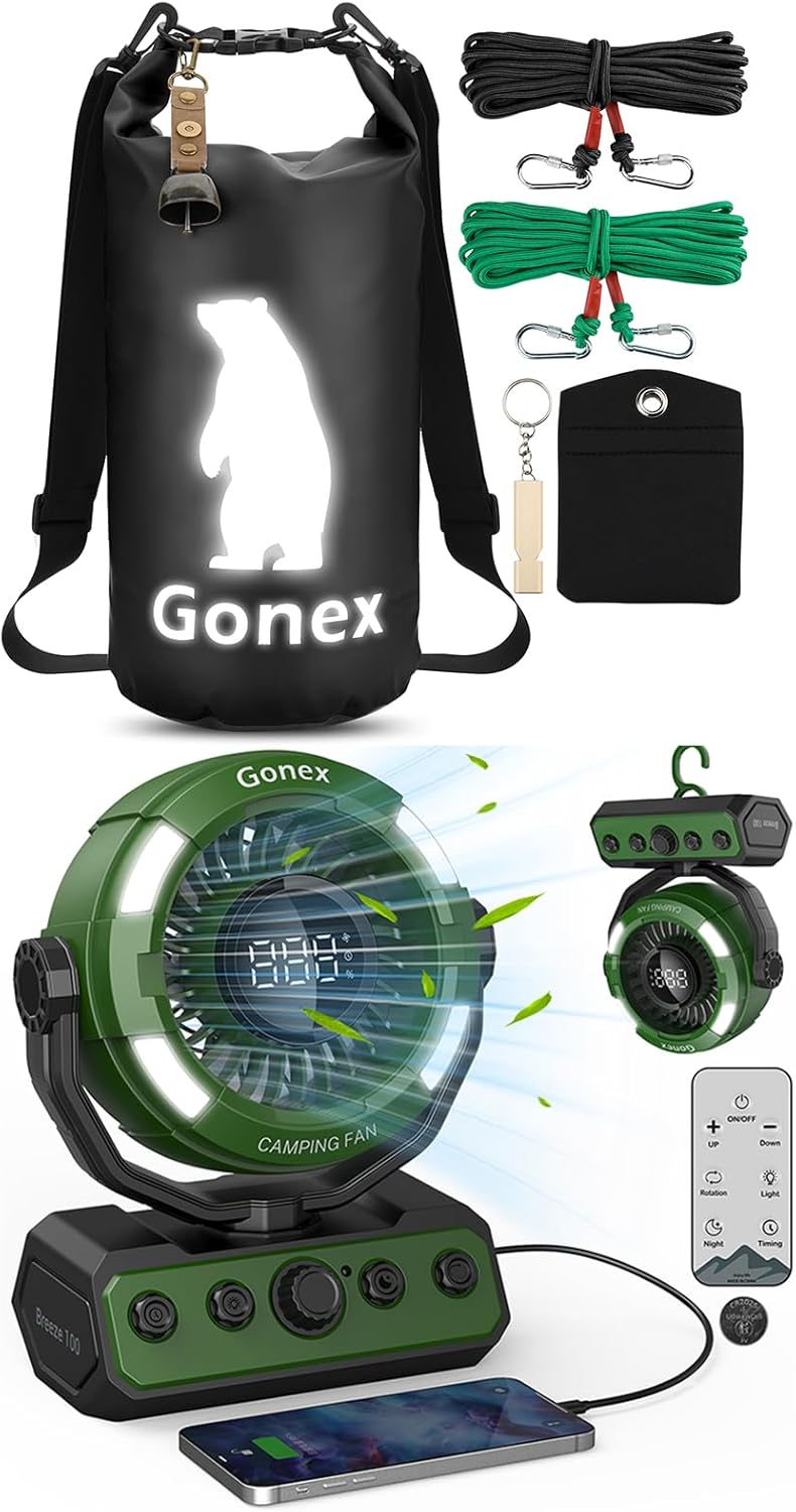 Gonex Bear Bag 10L with Camping Fan