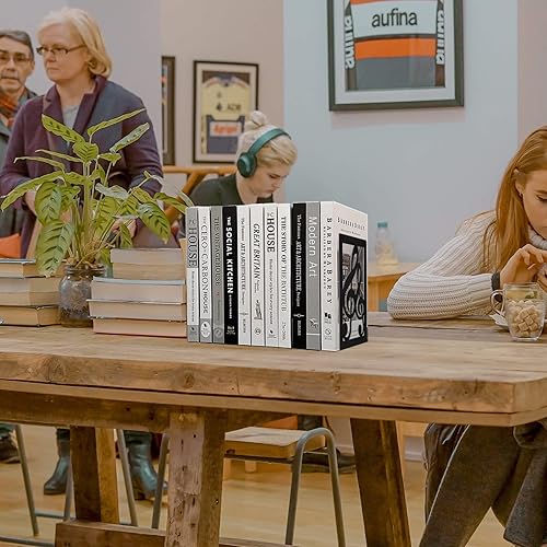 Miniatura 9 de Sujetalibros de metal, sujetalibros decorativos pesados para estantes, sujetalibros decorativos para el hogar para libros pesados, soporte