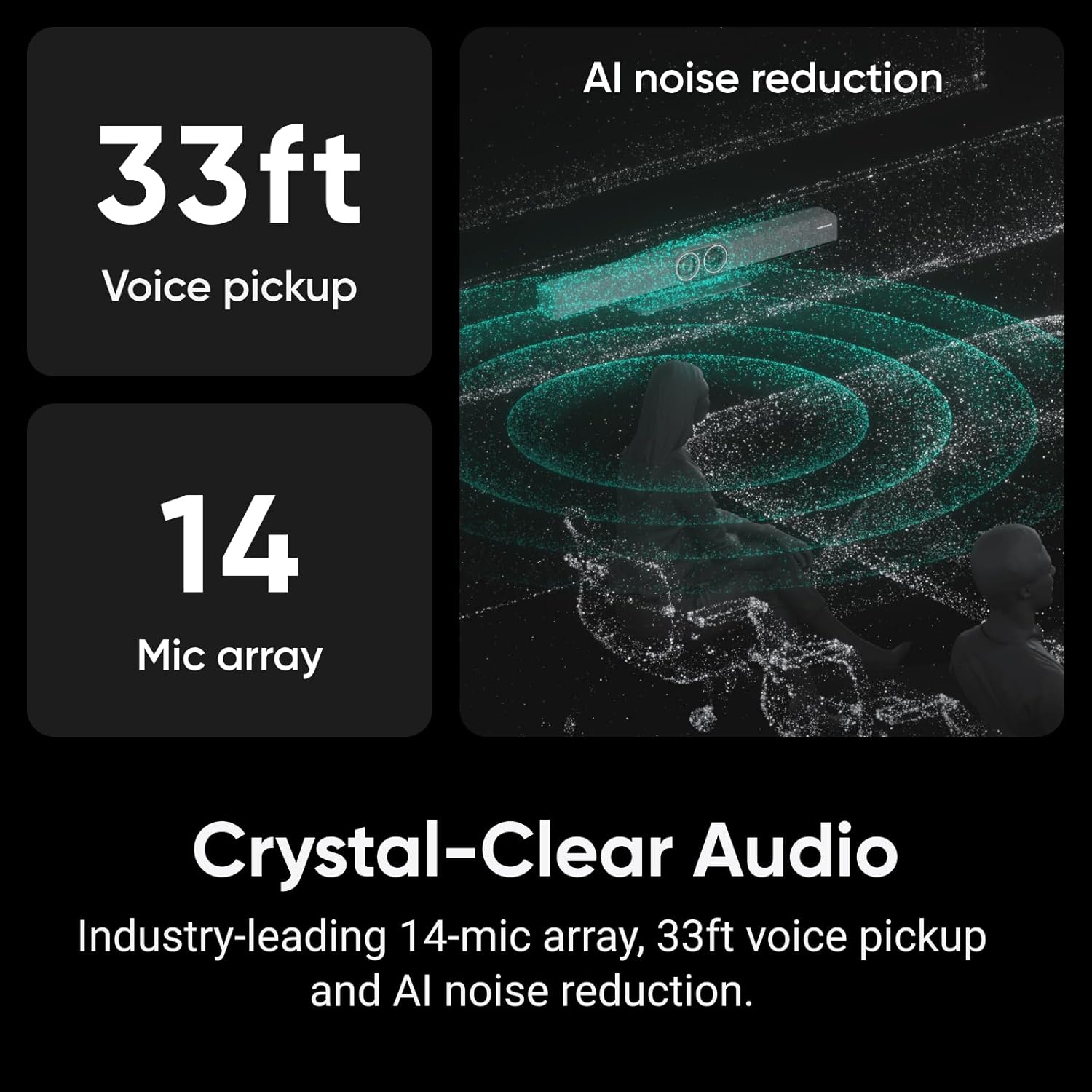 Insta360 Connect - AI Conference Room System with Android OS, Zoom Certified, Dual-4K Cameras, Speaker Tracking, 14-Mic Array, Voice Pickup to 33ft, Whiteboard Mode, Work with Teams/Google Meet/Webex 6 71FJoCLbEhL. AC SL1500