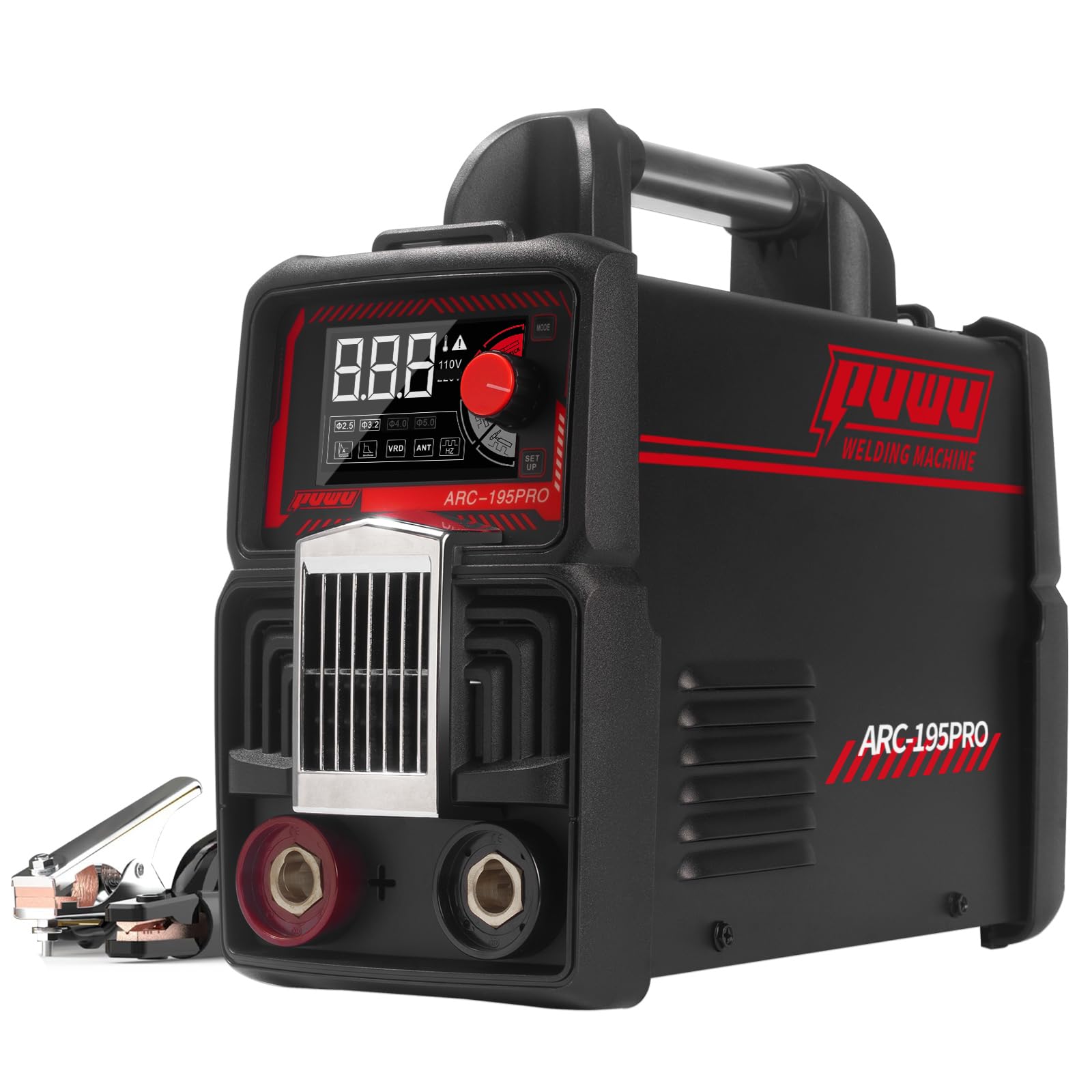 PUWU 195Amp Stick Welder，ARC/Pulse Stick/Lift TIG/Pulse TIG 4-in