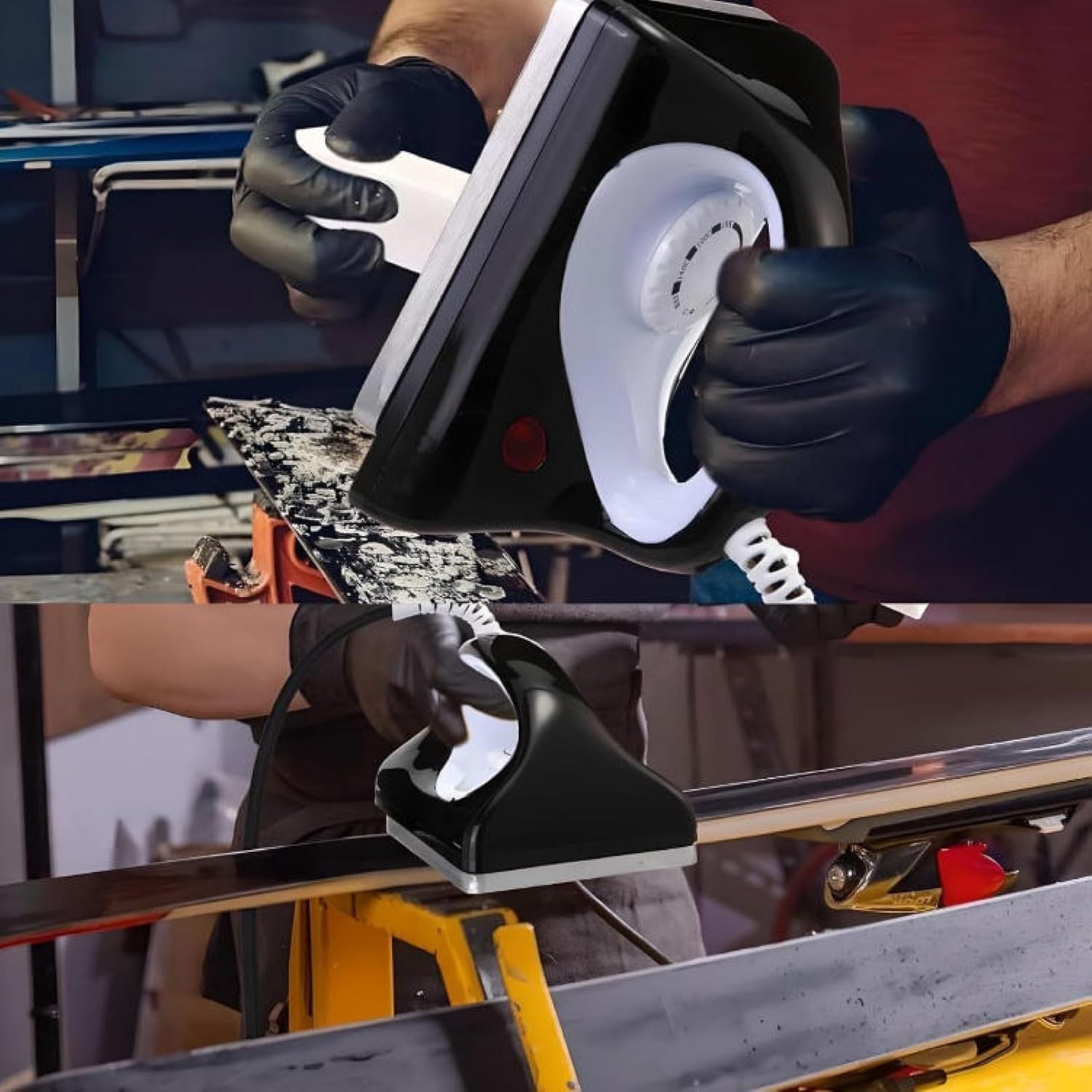 Plancha Comercial para Encera de Esquí y Snowboard con Temperatura Ajustable, Diseño de Base Gruesa, Herramienta Esencial para Proteger Snowboards, Esquís y Trineos