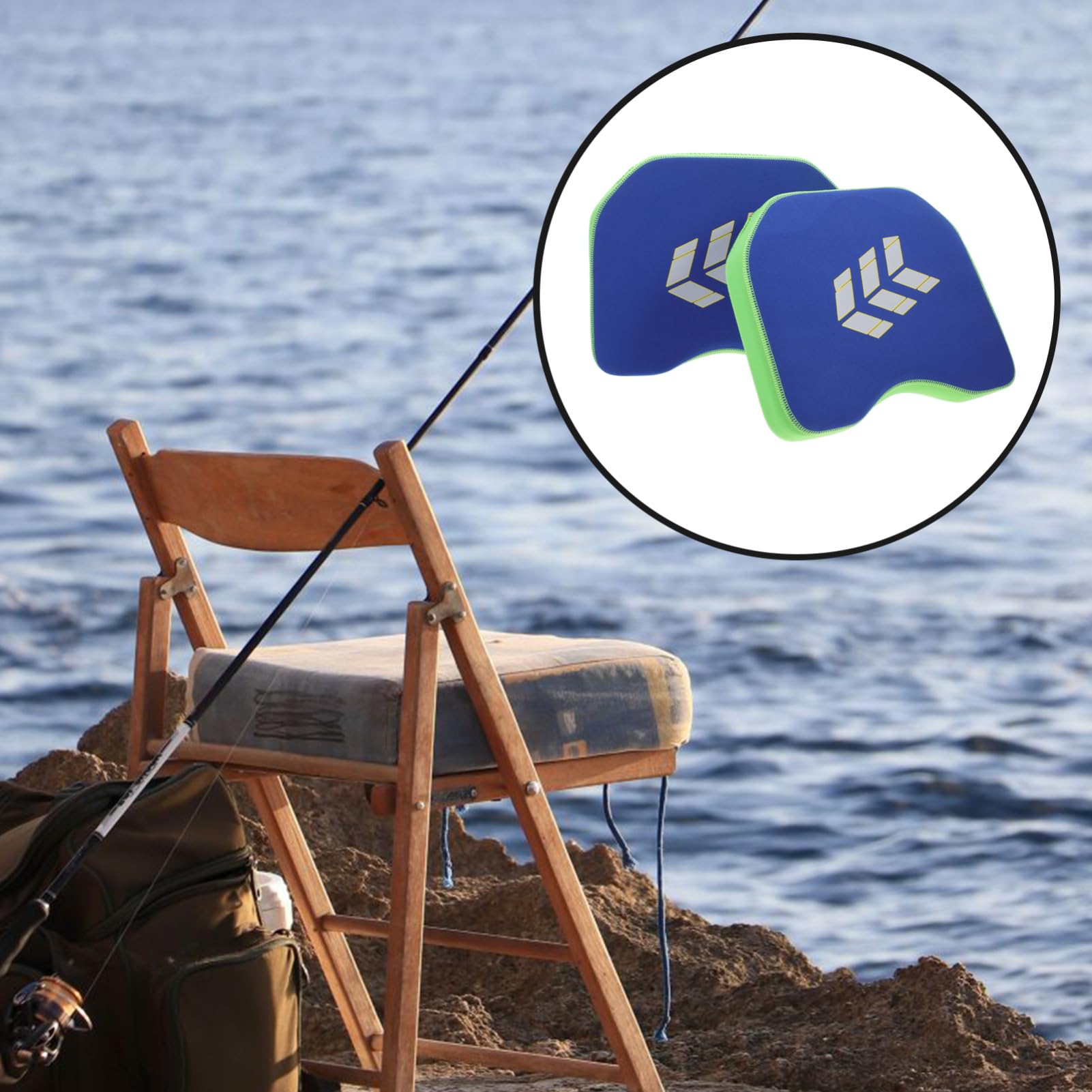 BESPORTBLE 2 Stück Kajakkissen Sitz Kanu Fischerboot Sitzkissen Pads für Kajak Angeln Camping (Blau)
