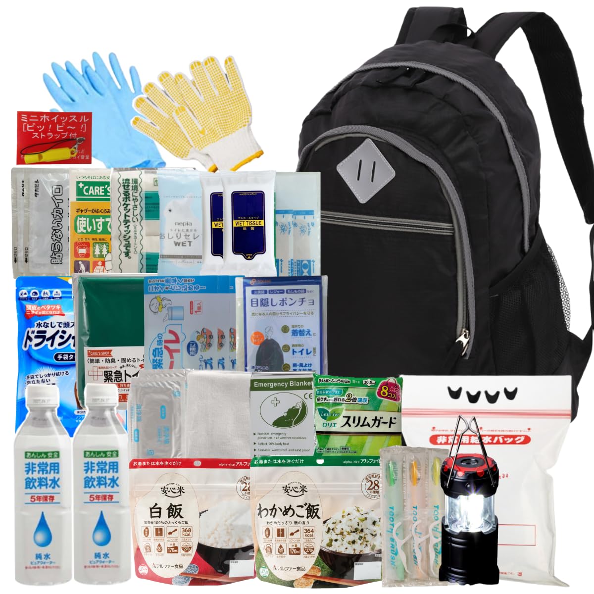 備えて安心 24点女性用防災基本セット