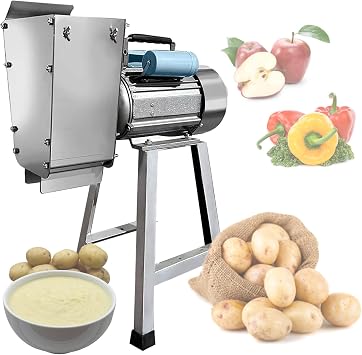1100W Potato Masher Stainless Steel Potato Ricer Multifunctional Fruit Vegetable Masher for Smooth Fluffy Mashed Potatoes, 40-100KG/H Output and Time-Saving