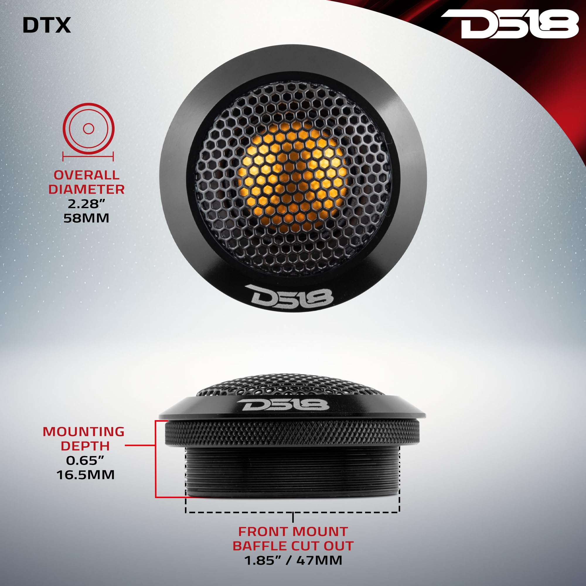 Amazon.co.jp: DS18 DTX 2.2インチチタンドームツイーター
