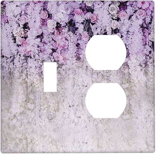 Miniatura 41 de Placa de pared de tortugas marinas, hierba oceánica, medusas, peces y algas marinas, placa de pared de doble palanca, cubierta de interruptor de luz