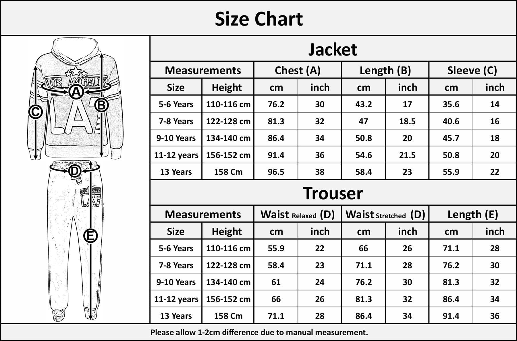 A2Z 4 Kids® Enfants Filles Survêtement Los Angeles LA7 Imprimé Sweat À Capuche & Bottom Joggers Costume Âge 7 8 9 10 11 12 13 Ans
