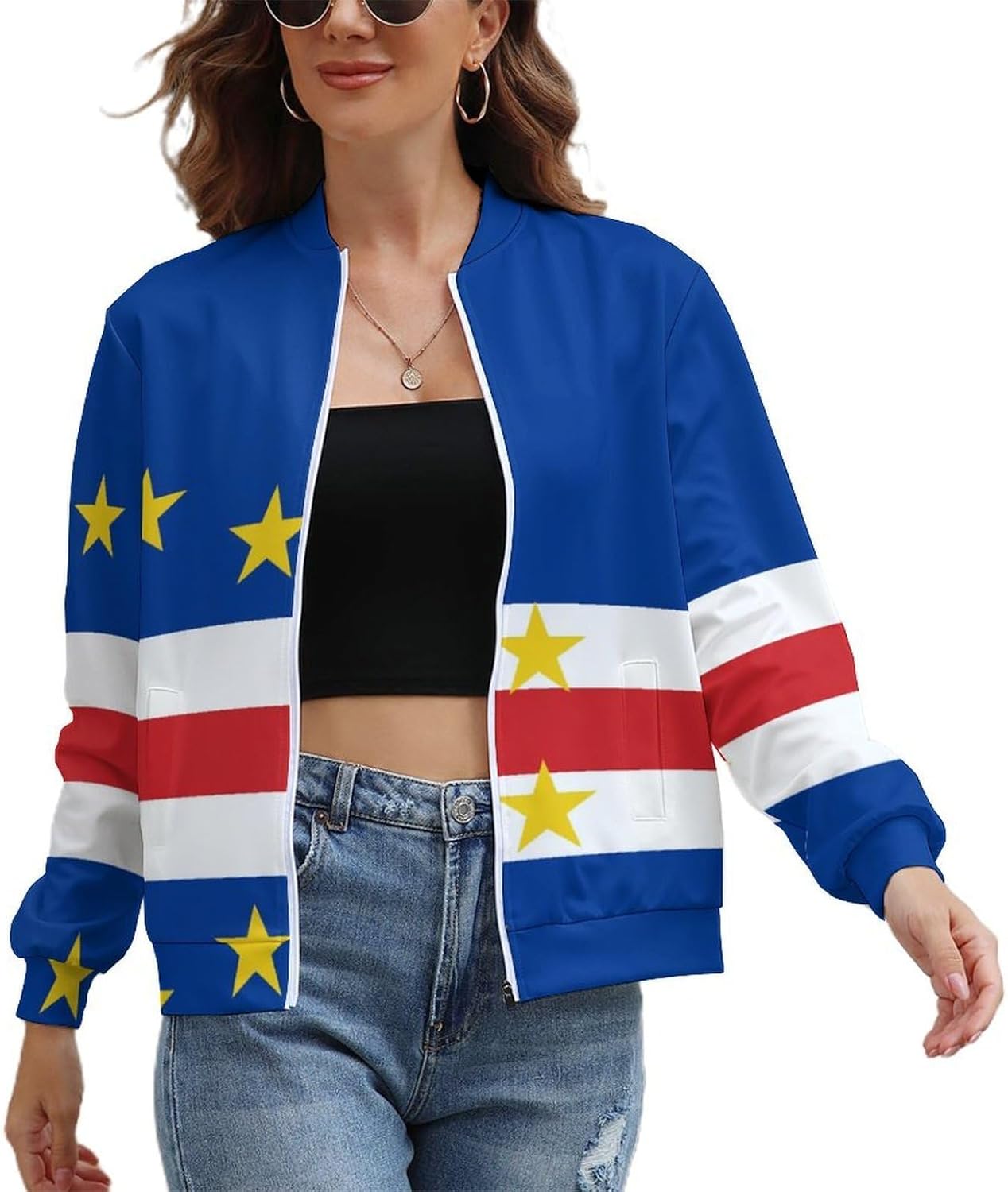 Women's Full Zip Jacket, Lightweight Long Sleeve Jackets, Casual Athletic Clothes for Outdoor