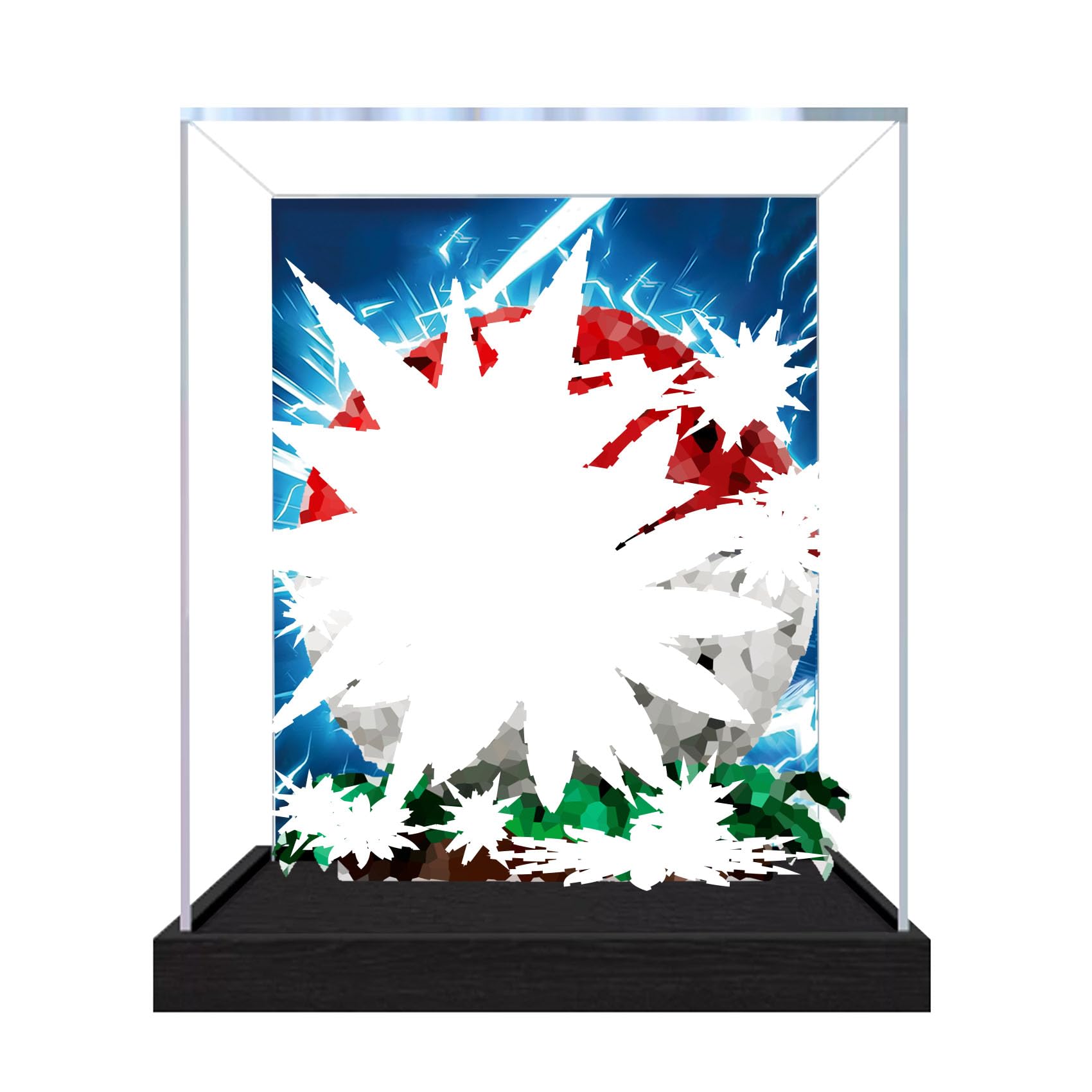 Dustproof acrylic Display Case for Le-go 72154 Model (Background 3mm)