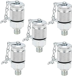 5Pcs Hydraulic Pressure Test Coupling Kit, Hydraulic Pressure Test Adapter for PT/PPT Series Coupler(M10x1.25)