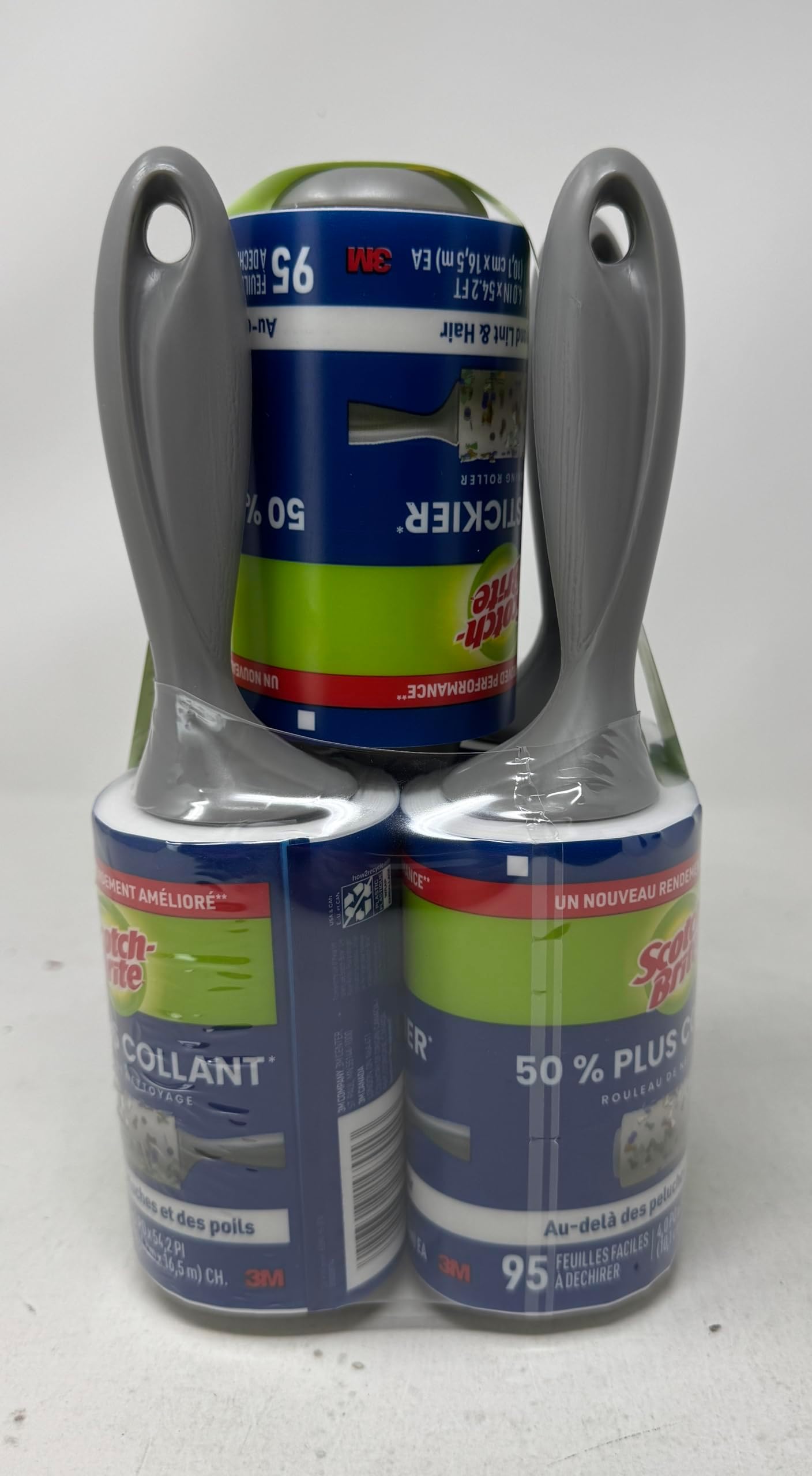 Scotch-Brite Scotch Brite 3M Lint Roller 50% Sticker 5 Pk/95 Sheets (Net Sheet 475), 475Count