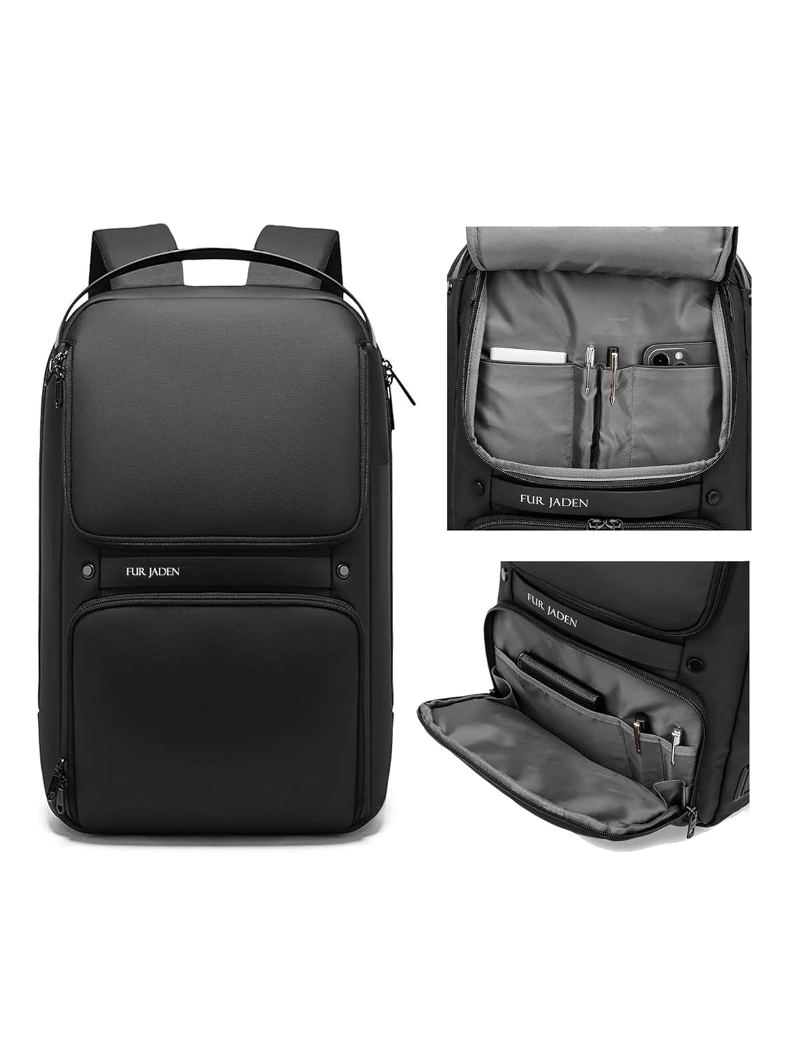 FUR JADEN Pro Series Smart Tech Anti-Theft Laptop Backpack With USB-A and USB-C Type Charging Port for Men Women For Business Professionals & College Students 18 71FJqqVbldL. SL1500