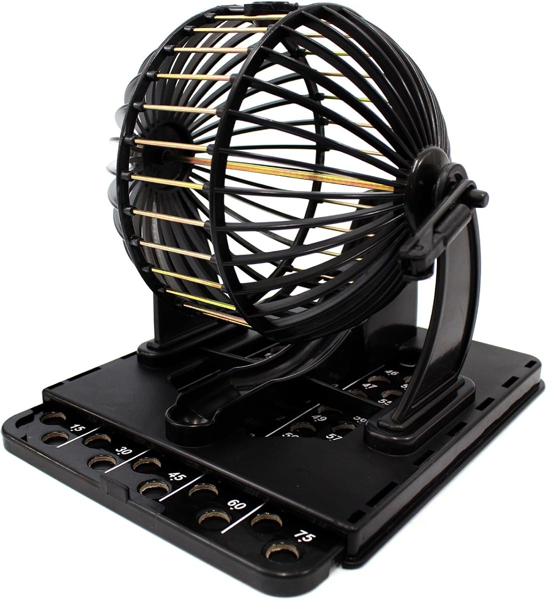 PowerTRC Bingo Machine Cage Game Set | with Bingo Balls | Classic Cage | Bingo Tray (Classic Version)