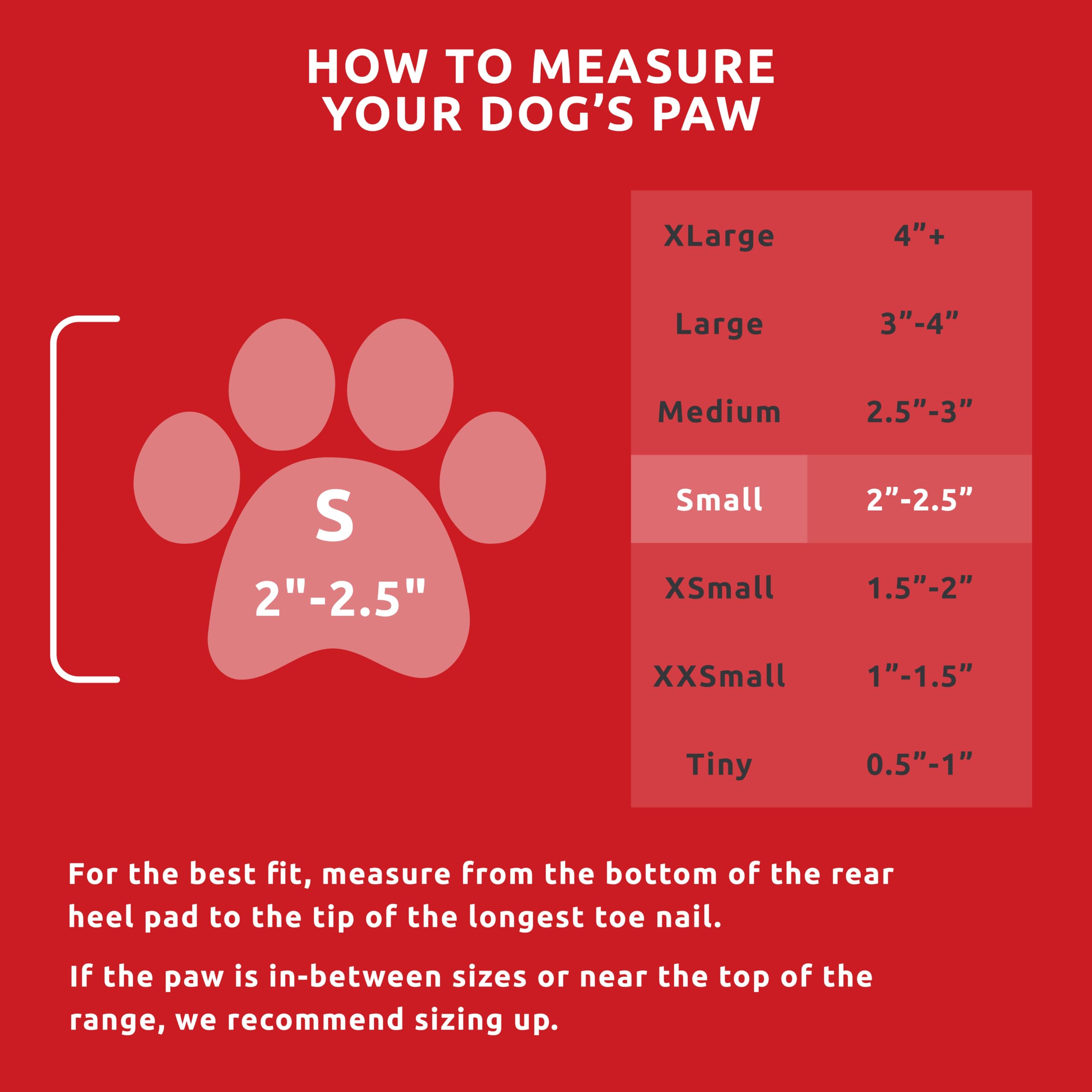 Pawz Durable All Weather Dog Boots, czerwone, małe