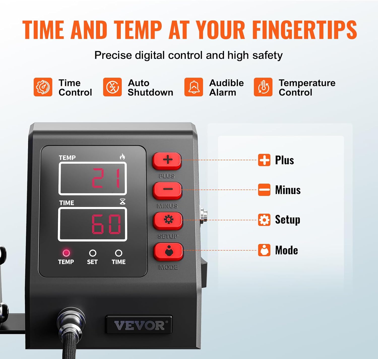 VEVOR 11 in 1 Heat Press, 12 x 15 Inch, Multifunctional Clamshell Printer, Digital Dual-Tube Heat Press Transfer Machine, Swing Away Sublimation Machine for T-Shirt Hat Cap Mug Plate Pen Shoes Black