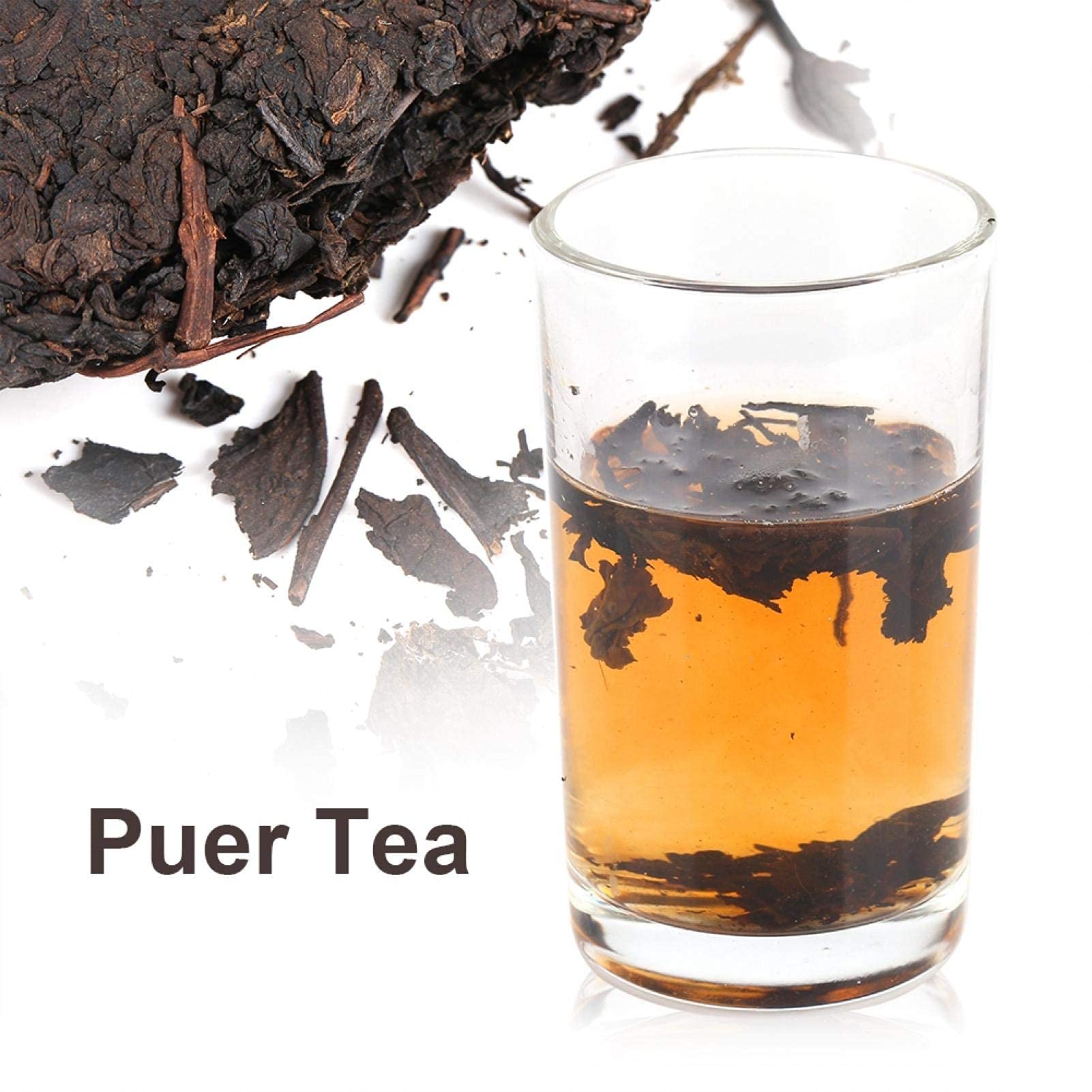 Fydun PU-Erh Tea PU-er Tea Chinese Yunnan Pu'erh Cake Pastel de té cocido Raw Puerh Raw Puerh Tea para Familiares Amigos Regalo 357g