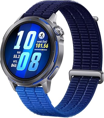 HUAWEI Watch GT Runner 2 Smart Watch, Thin, Lightweight, GPS, Simultaneous Reception of Two Positioning Satellites, 3000 nits, High Brightness, Golf Navigation, Climbing Navigation, Running, Offline Map, Electrocardiogram Analysis, Health Management, iOS & Android, Blue
