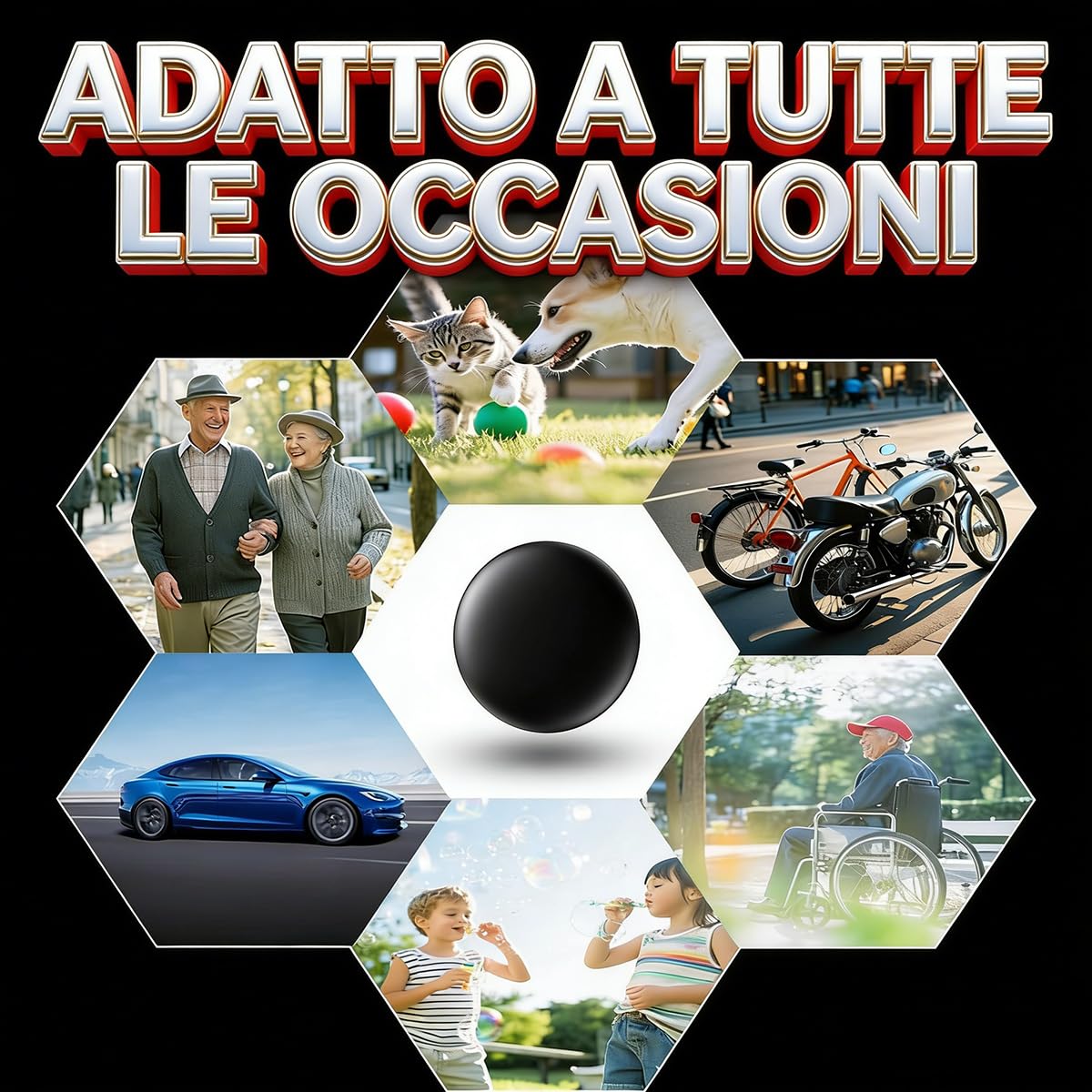 2026 GPS Tracker per Auto, Magnetico Localizzatore GPS per Auto, Localizzatore Senza SIM, Supporta i Sistemi iOS/Android, Può Tracciare Veicolo/Bambini/Moto/Valigia in Tempo Reale Tramite APP (4)