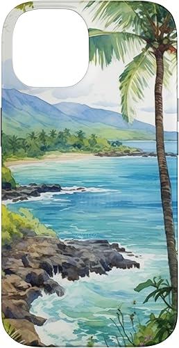 Miniatura 4 de Funda estética para iPhone 11 Tropical Hawaii Forest Beach Ocean Art