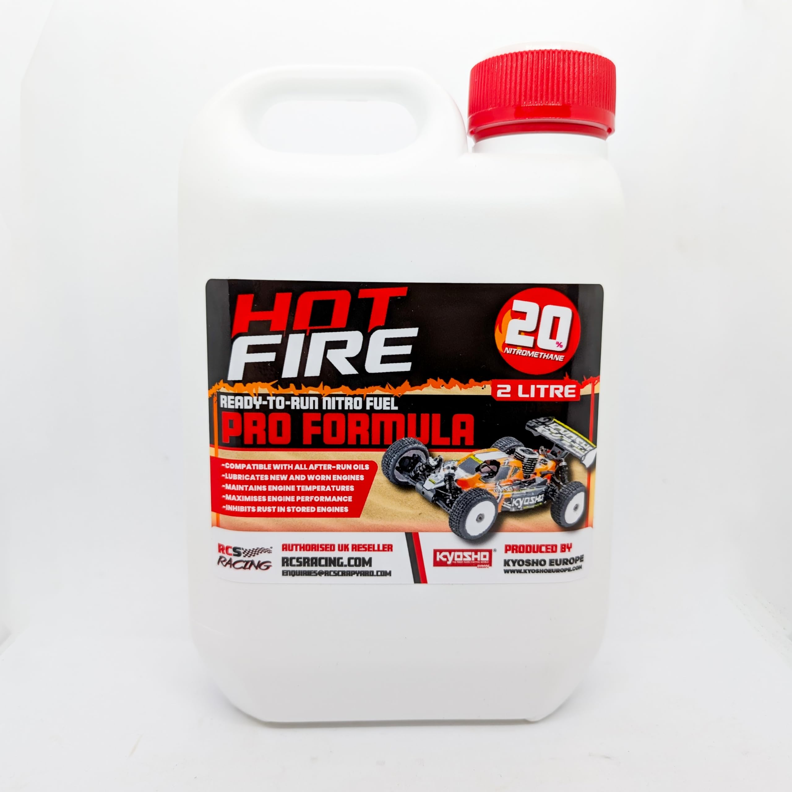 20% Nitro Fuel by Kyosho/RCSRacing for Car Buggy & Truck - Ready to Run 2 ltrs