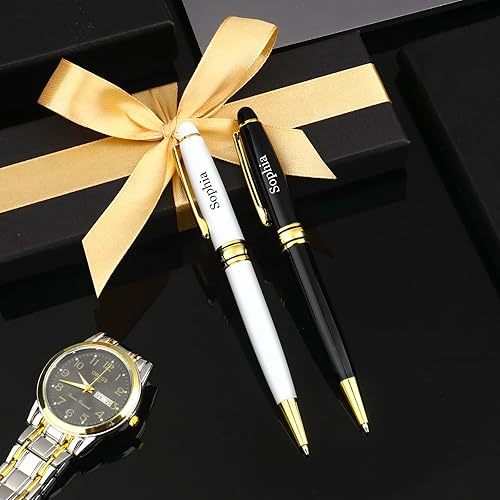 Miniatura 9 de Bolígrafo cruzado personalizado, bolígrafo de lujo, bolígrafos personalizados de lujo, juegos de regalo para hombres y mujeres, bonitos bolígrafos
