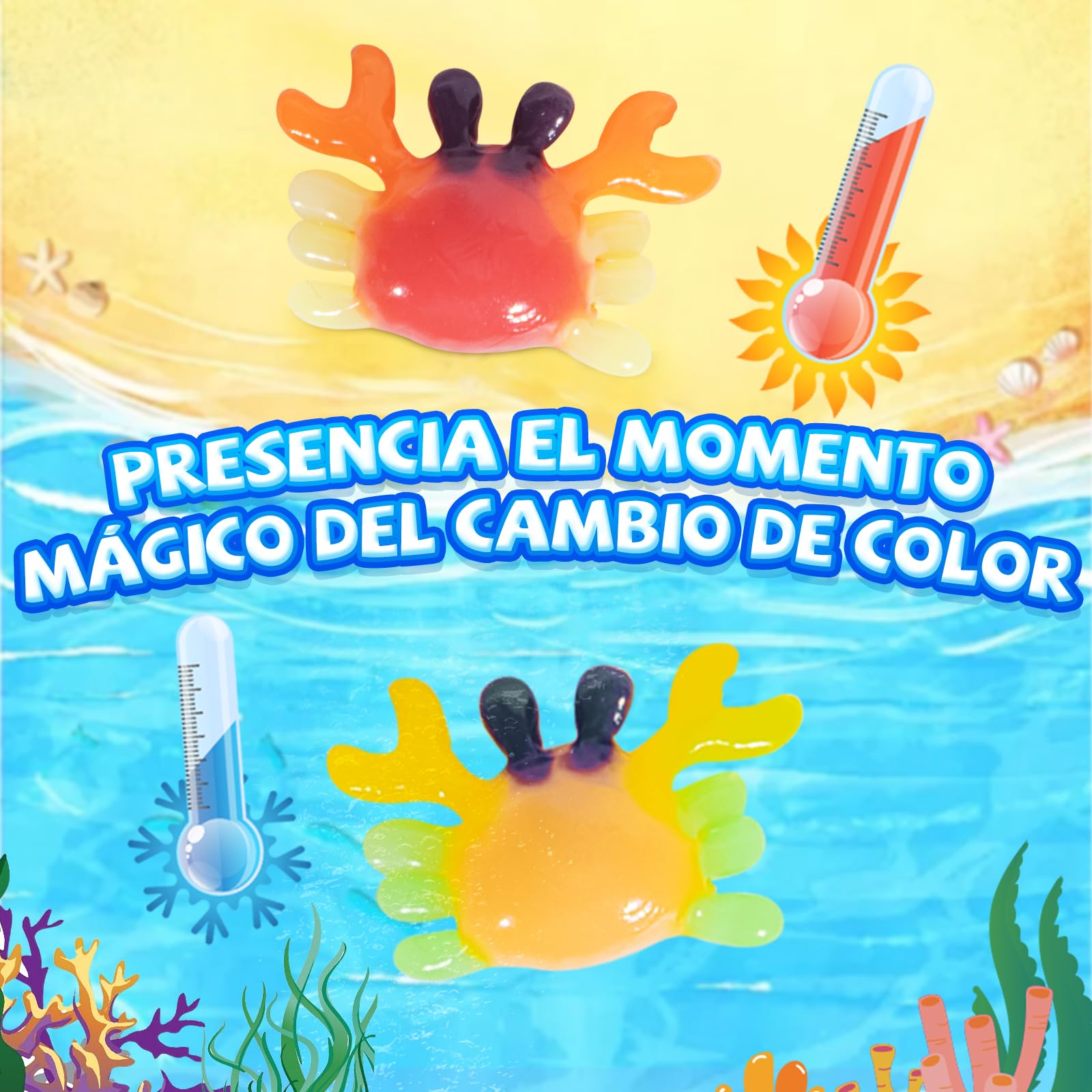 Thedttoy Gel de Agua mágica Que Cambia de Color,Juego de Gel de Agua para niños 22 Piezas,Magic Water Elf Kit,Juguetes de Agua,Regalo de Manualidad Creativa para Niñas de 3 Años en Adelante