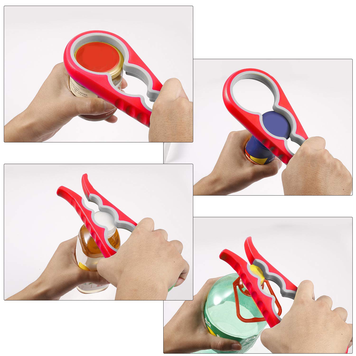 多機能ボトルオープナー付きジャーオープナー キッチングッズ ボトルオープナー Amazon | ジャーオープナー ボトルオープナー 5イン1 多機能缶切り
