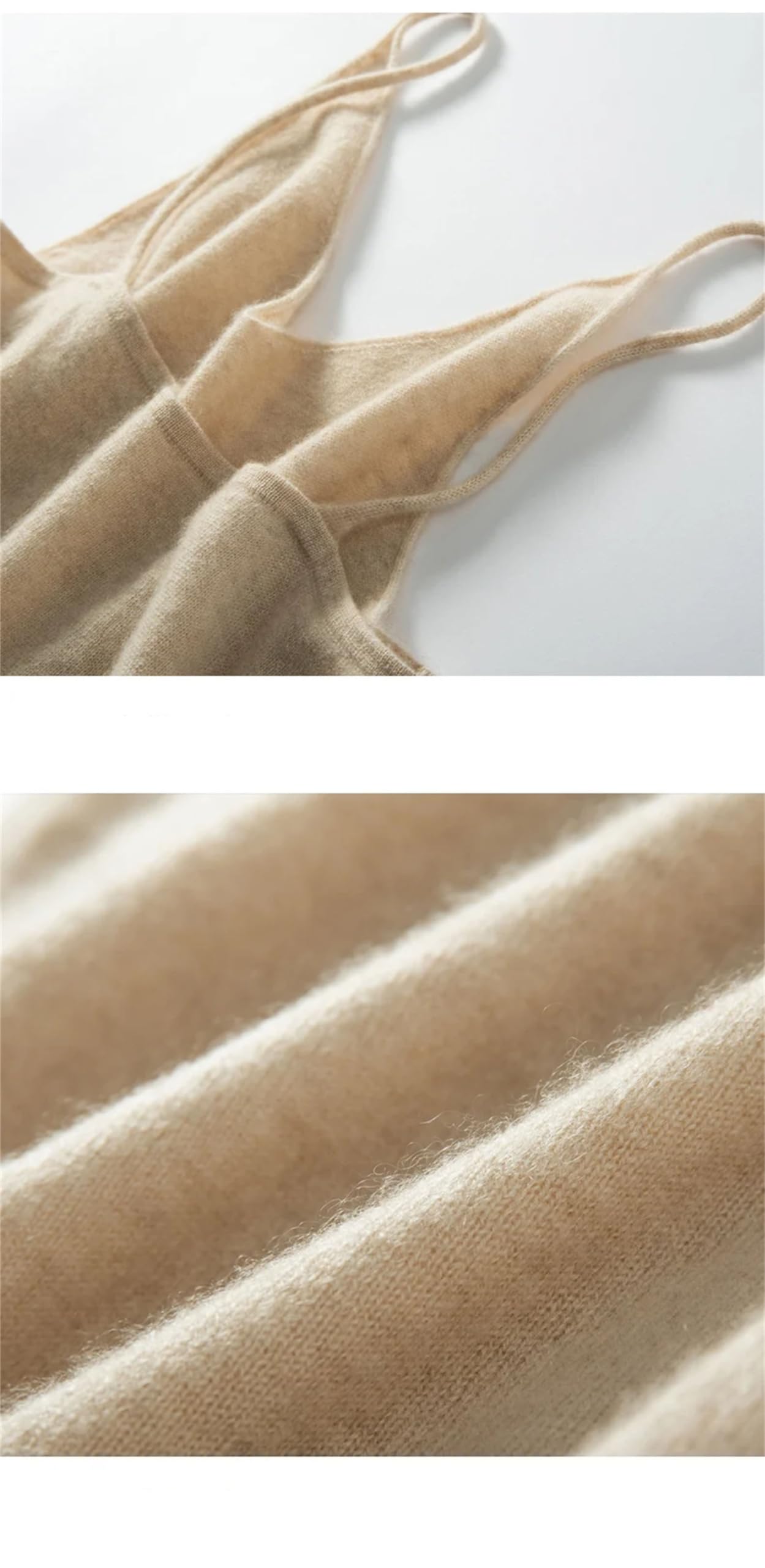 Canotta in cashmere con scollo a V e base in tinta unita sexy maglione caldo morbido intimo per le donne