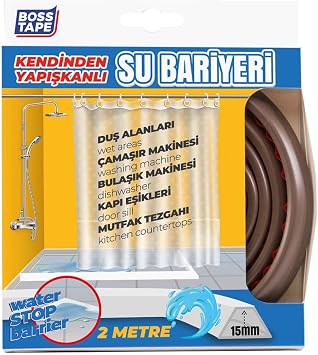 Boss Tape Du , Kap  E i i, Mutfak Tezgah  Etraf  Su Kesici Bariyer Kahverengi - 2 metre