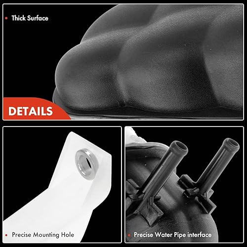 Miniatura 7 de A-Premium Tanque de depósito de expansión de refrigerante [con tapa] compatible con Chevrolet Silverado 1500 2014-2019, Tahoe 2015-2020 y GMC Sierra