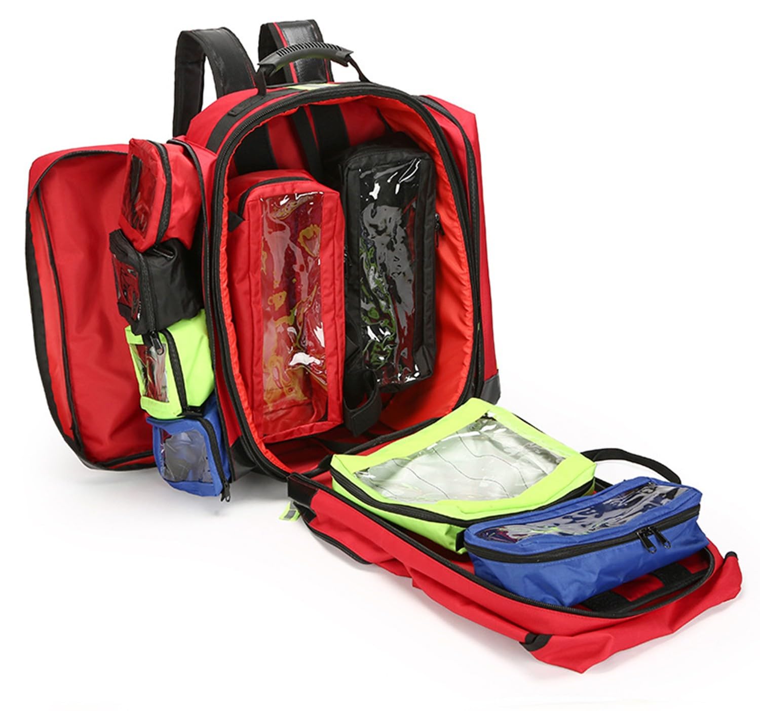 Mochila Profesional De Primeros Auxilios Vacía,Bolsa Médico,Bolsa Médica Táctica con Reflectante, Mochila Médica De Primeros Auxilios De Gran Capacidad para Senderismo,Viaje,Acampada