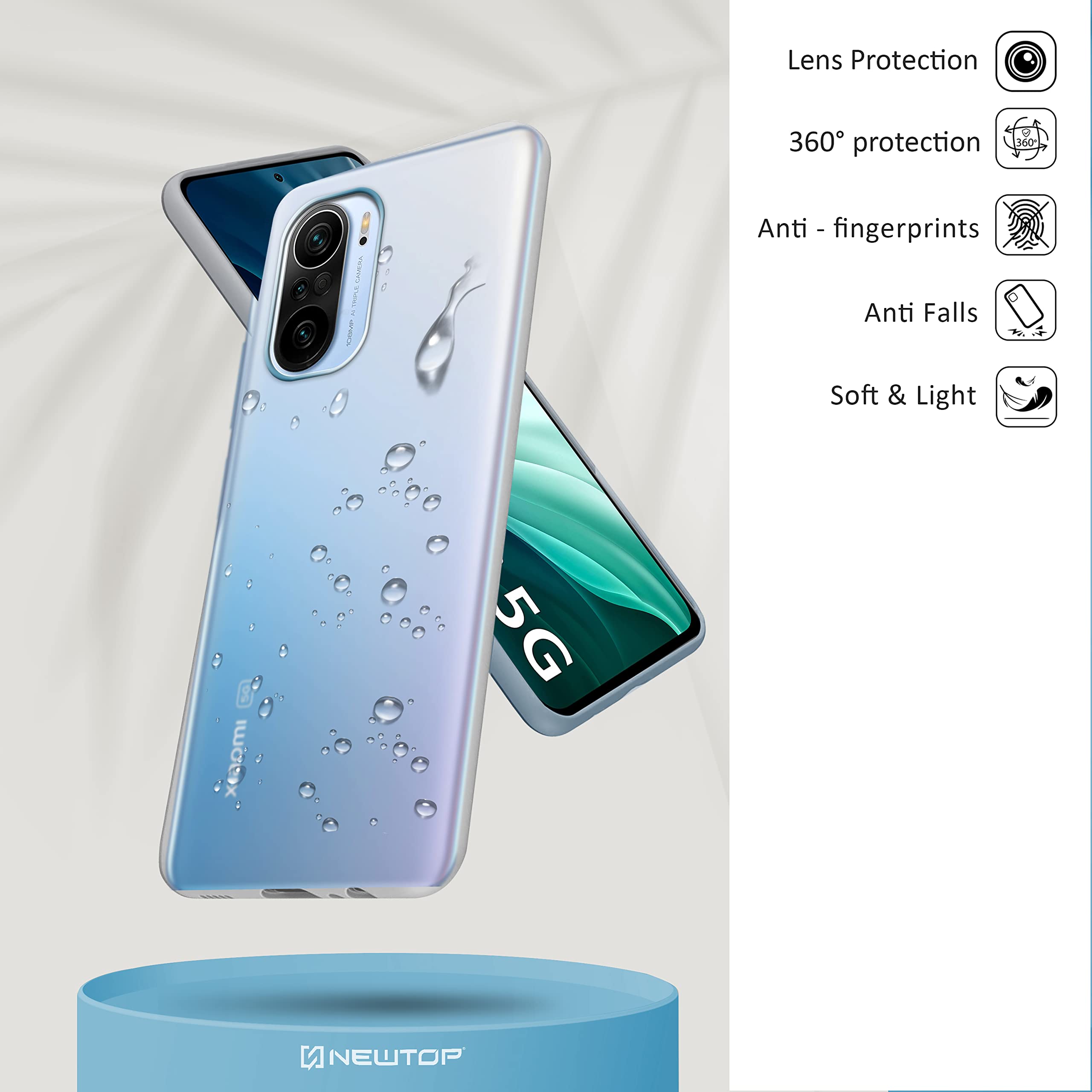 AKABEILA Cover Per Xiaomi Poco F3 Custodia Trasparente Con Porta Carte Morbida Silicone Sottile TPU Anti Ingiallimento Slot Per Schede Portafoglio Cover Protettiva 6.67 - Foto 11
