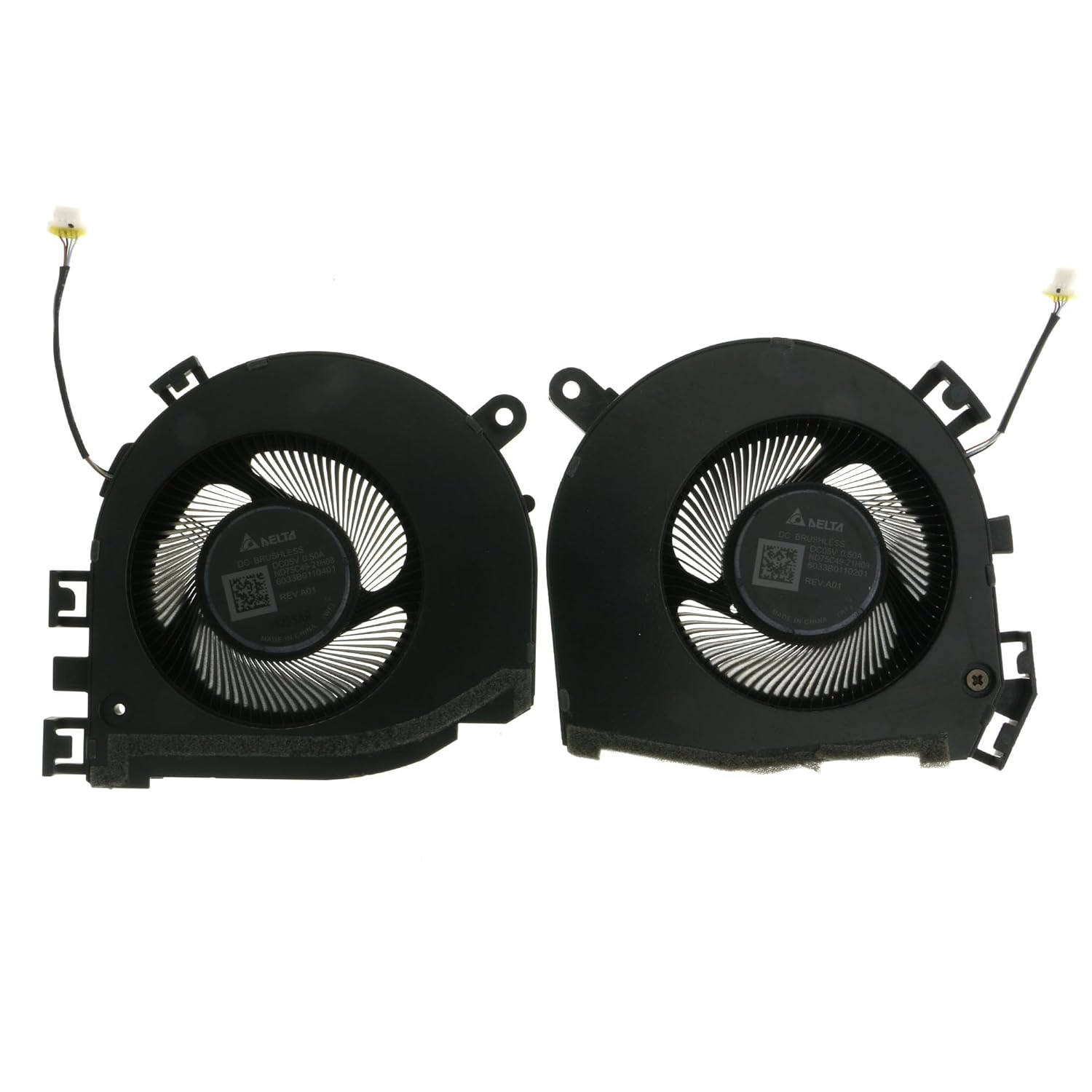 Replacement New CPU & GPU Cooling Fan for HP ZBook Fury 16 G9 G10 ND75C49-21H08, ND75C49-21H09, 6033B0110401, 6033B0110201, N19217-001 DC5V Fan