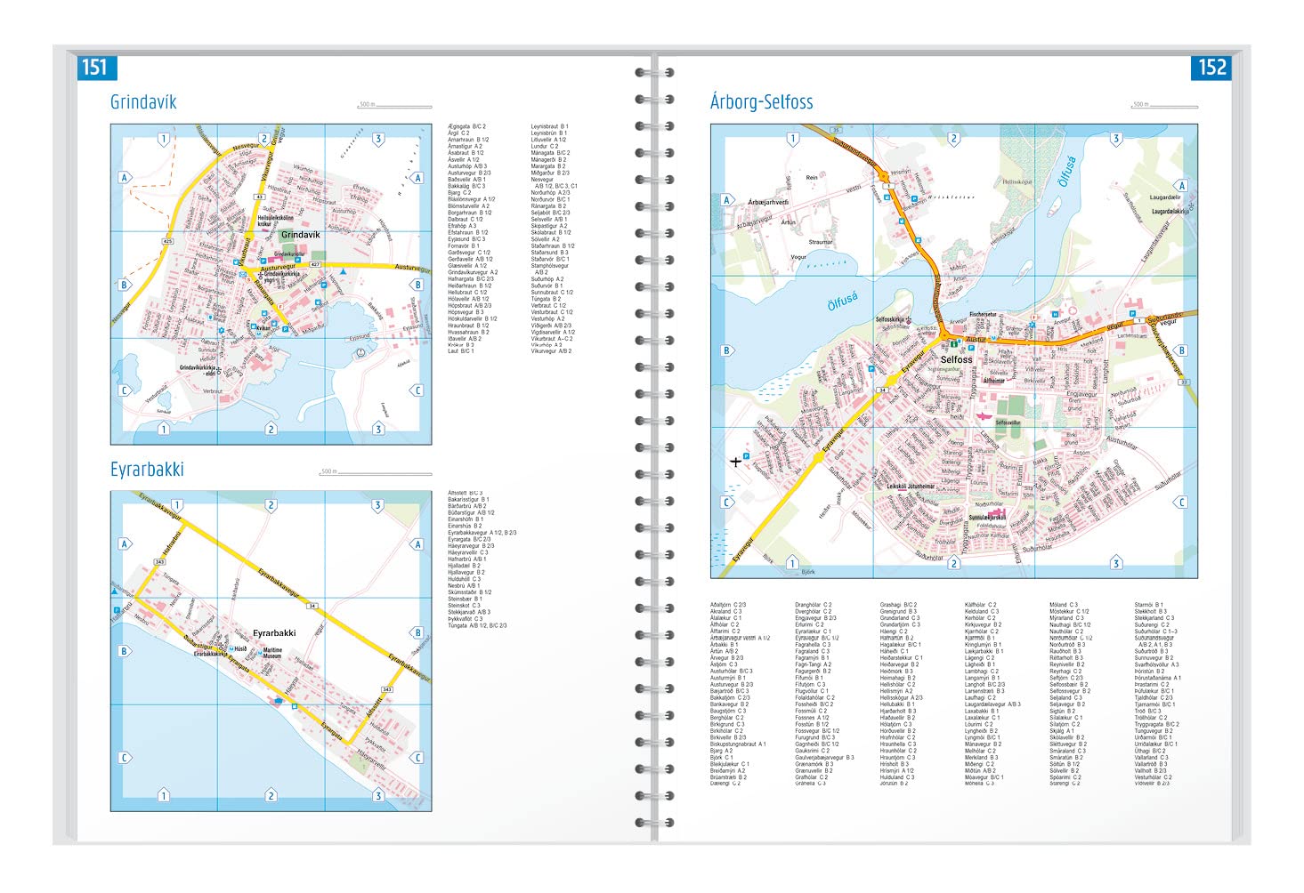 Island Reiseatlas, Autoatlas 1:150.000, Spiralbindung: 30 Highlights, Camping- und Stellplätze (freytag & berndt Autoatlanten)