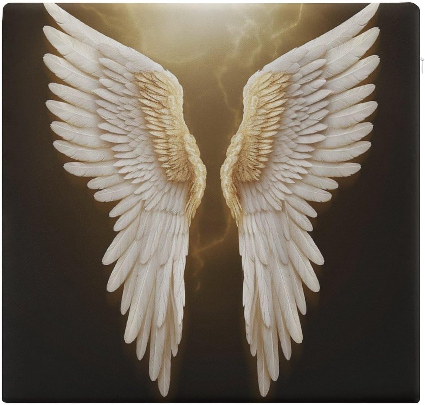 Angel Wing Chair Cushion Floor Pillow Stool Cushion | Cushions with Removable Cover with Square Memory for for Chair Living Room Balcony Office Sofa,13.8*15*1.2 Inch