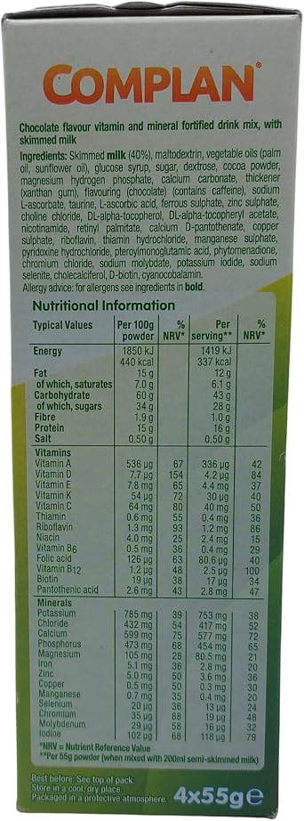 Dash House Nutritional Drinks Bundle Consisting of 2 Multi-Packs of Complan Strawberry and Chocolate Flavoured Mix at Home Powders - 16 x 55g Sachets.