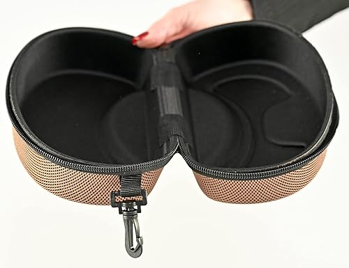 Miniatura 9 de Home-X Caso para gafas deportivas, Estuche para gafas de seguridad, Estuche rígido con cremallera, 8 pulgadas de largo x 4  pulgadas de ancho x 4