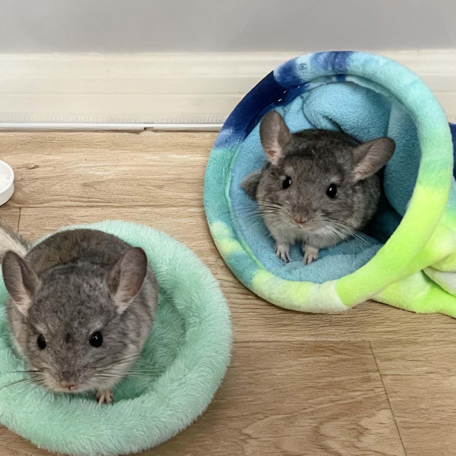 kathson 2PCS Guinea Pig Snuggle Sack,Soft Fleece Pet Sleep Sack Bag Hideout | Guinea Pig Hideout Large Pet Hide House Hamster Sleeping Bag Ferret Cave Small Animal Bed Cage Accessories for Rat Chinchilla