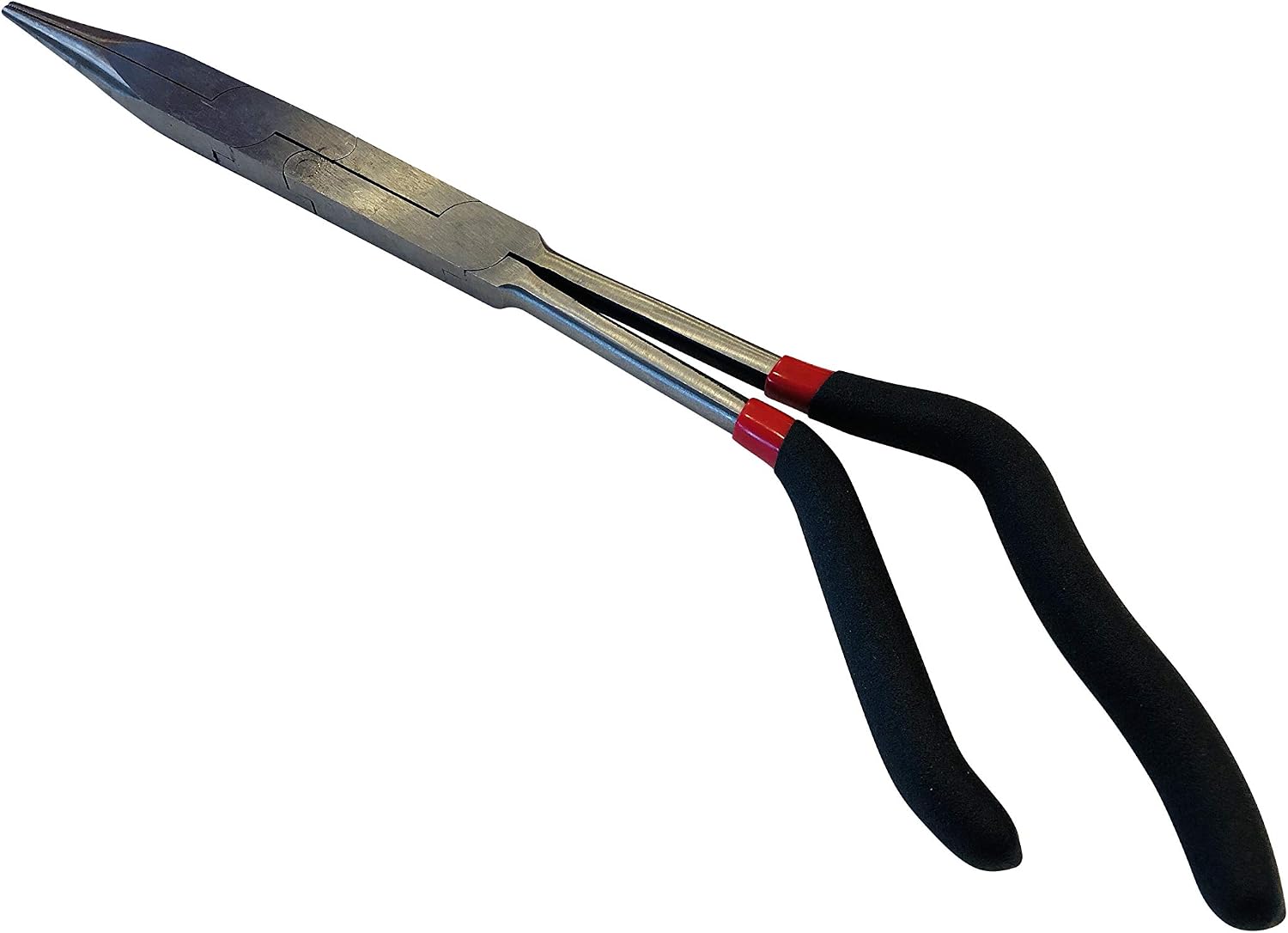 13" Offset Pistol Grip XL Dual Pivot Needle Nose Pliers