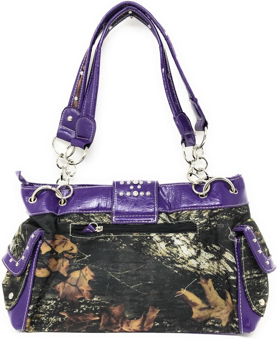 Western Concealed Carry Gun Belt Buckle Purse Camouflage Handbag Camo W Matching Wallet