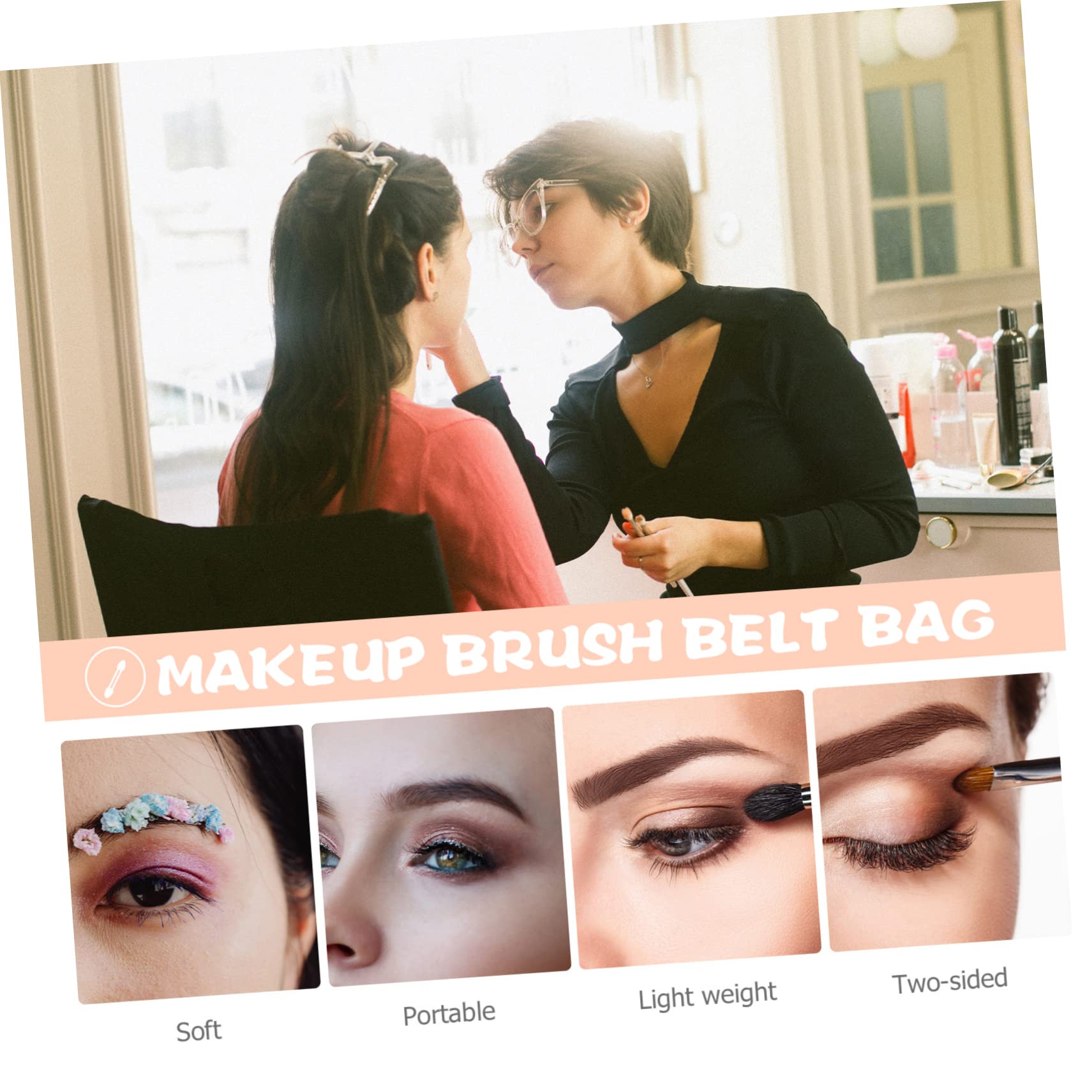 Didiseaon 3 Ensembles pinceau de maquillage avec trousse makeup make up maquiage maquillage femme fournitures de maquillage pour femmes Se maquiller rougir poudre tube en aluminium