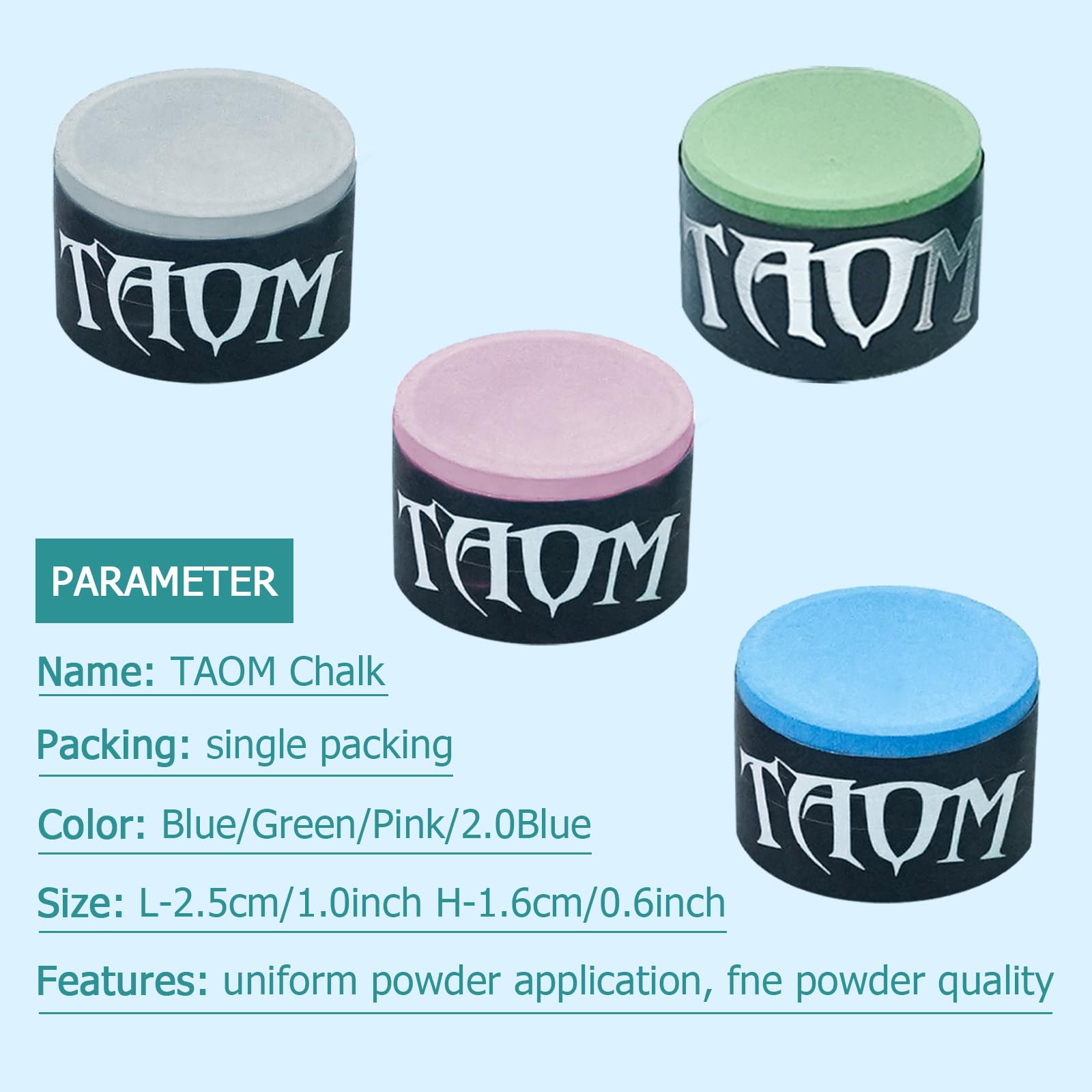 TAOM チョークセット チョークホルダー付き Amazon | TAOM 丸型プールキューチョーク、ポータブルビリヤード