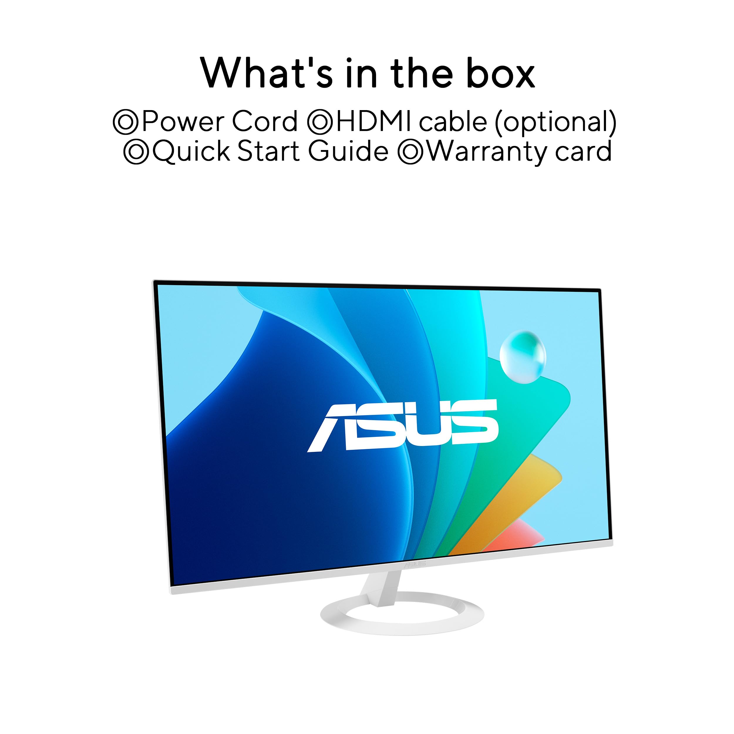 ASUS VZ279HG-W - Monitor Eye Care Gaming de 27", Full HD (1920 x 1080), IPS, 99% sRGB, sin Marco, 120 Hz, 1 ms, Adaptive-Sync, Eye Care Plus, Filtro de luz Azul, sin parpadeos, montable en Pared