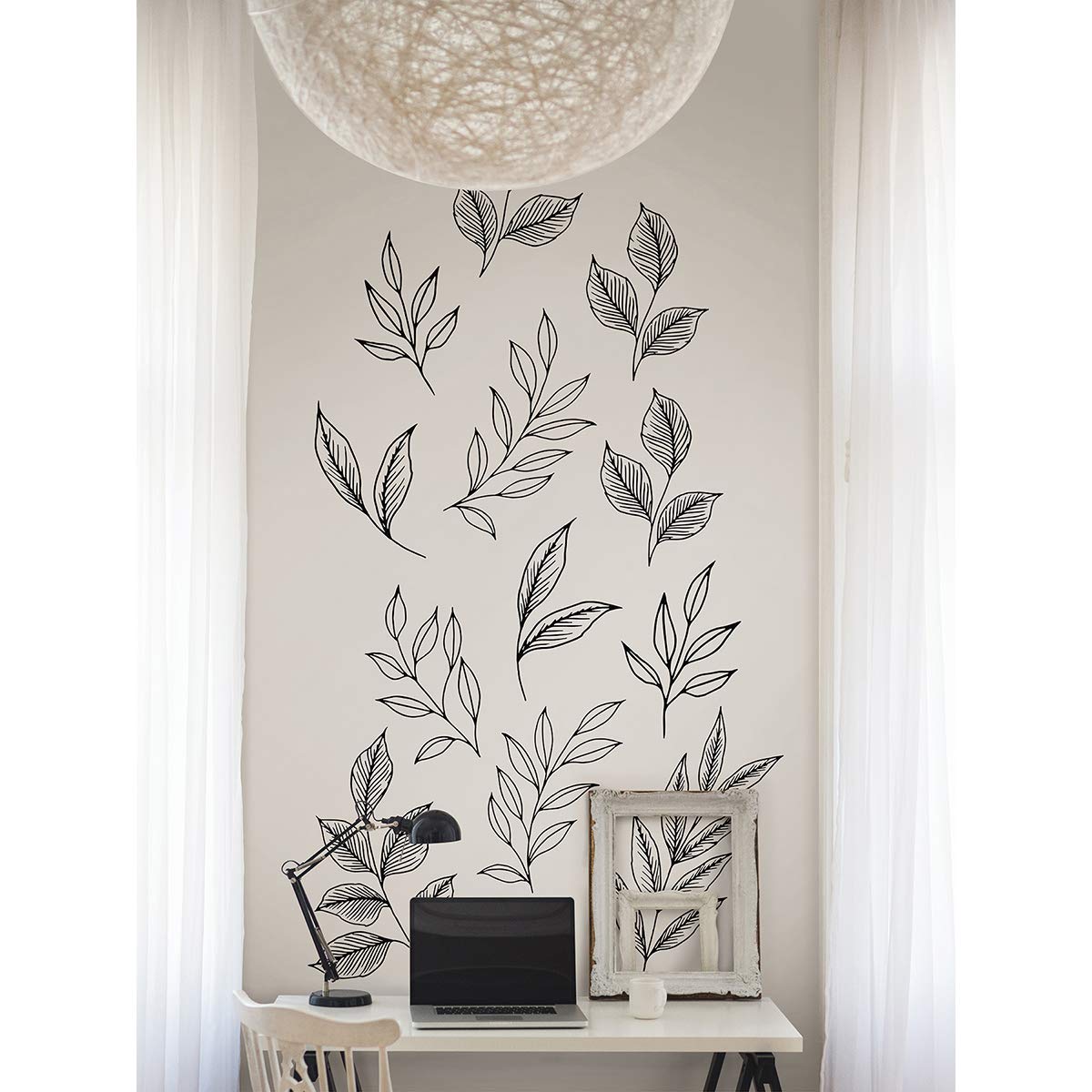 woopme Love Karla Designs Brushwood Leaves Wall Stickers Living Room Bedroom Wedding Room Home Office Vinyl Printed Decal Stickers L X H 60 X 90 Cms (B08ZNJWW9J) Amazon Price History, Amazon Price Tracker