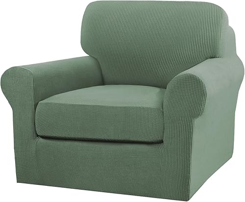 Miniatura 75 de Turquoize Fundas de sofá de 4 piezas para sofá de 3 cojines, funda de sofá suave para perros, fundas de sofá lavables con 3 fundas de cojín Biscotti