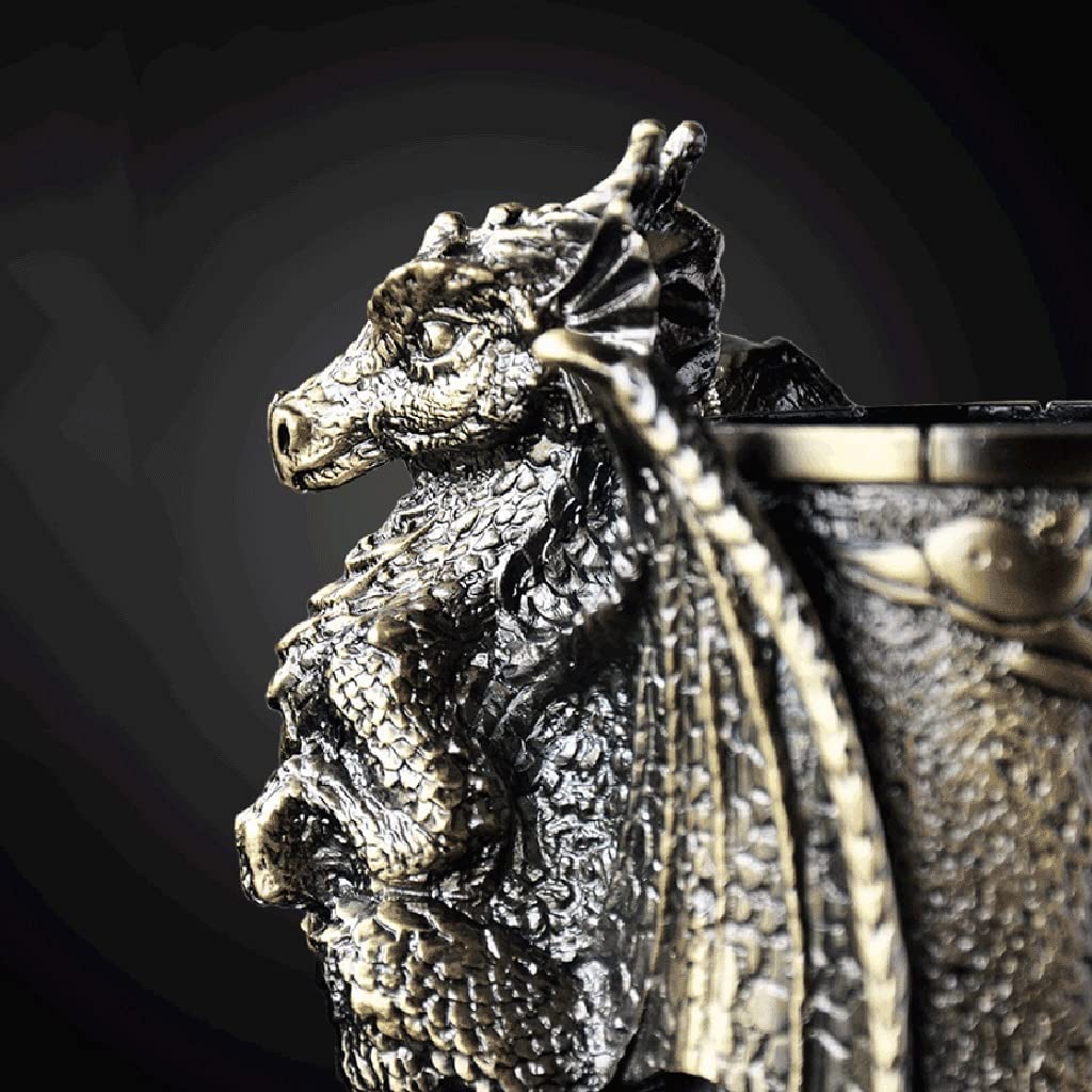 Stiftköcher Kreativer Stifthalter Drache Schreibwarenständer Statue Desktop Organizer Büro Mode Make-up Pinselhalter Organizer