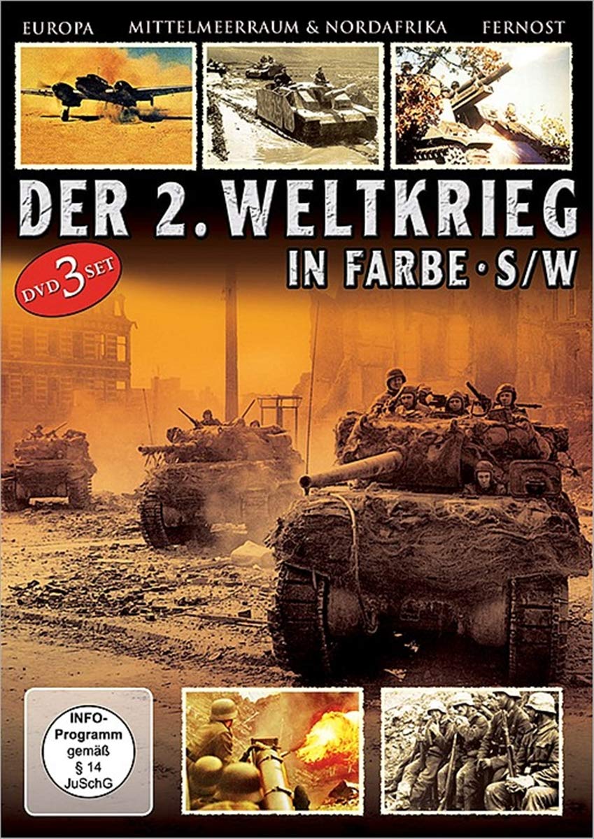 DVD del 2. Weltkrieg en color para sesiones de cine histórico en casa
