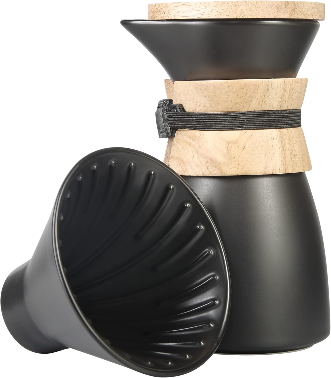 DHPO Artisan Series Pour Over Ceramic Coffee Maker Set with Durable