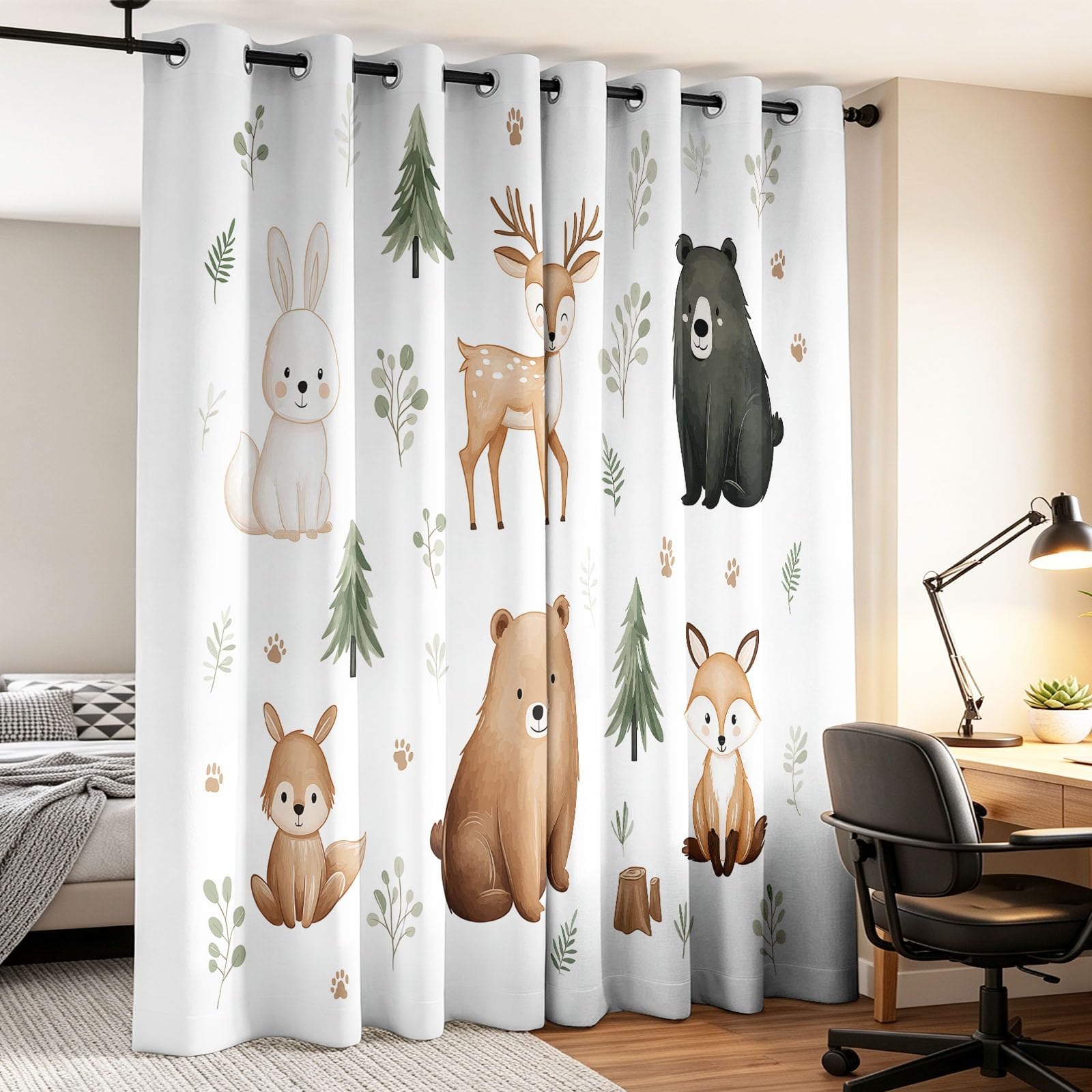 Generisch Cortinas y cortinas opacas de protección térmica Bosque de
