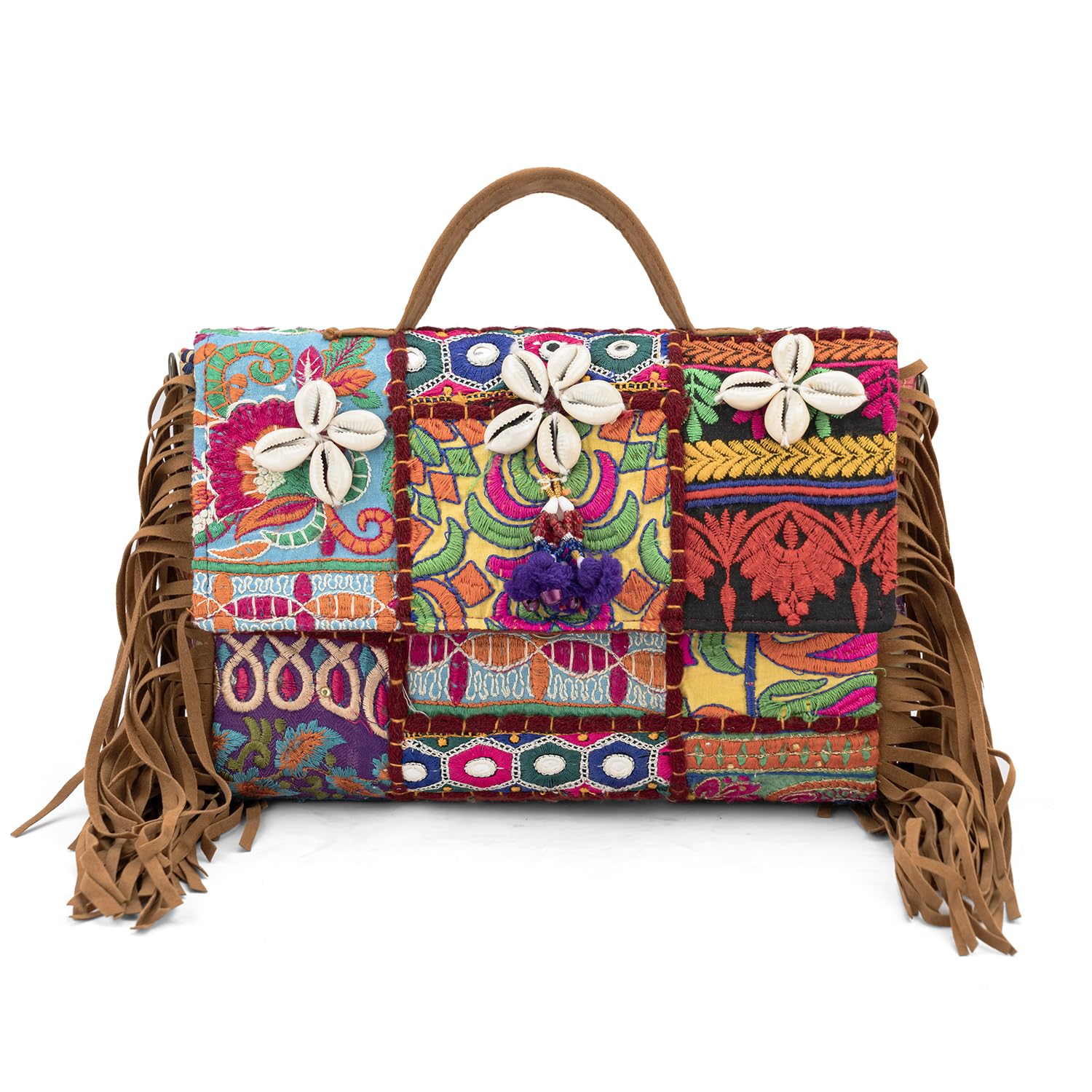 Goatter Handtooled Assorted Design Multicolor Banjara Sling And Cross Body Bag For Girls And Women (large) (B0D5MDM96P) Amazon Price History, Amazon Price Tracker
